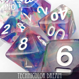 Technicolor Dream Dice Set - Bards & Cards