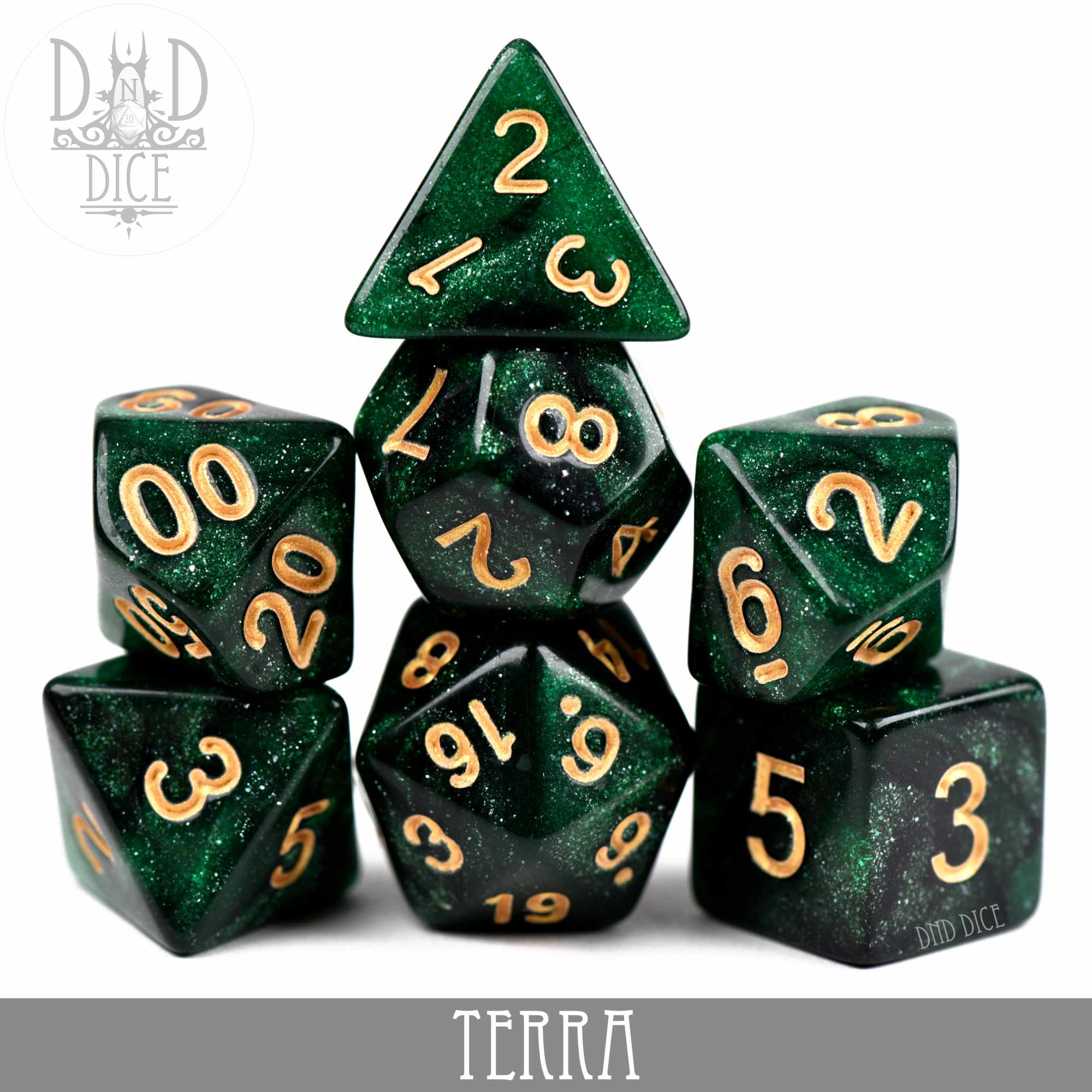 Terra Galaxy 7 or 11 Dice Set - Bards & Cards