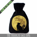 The Mooncat Dice Bag (Glow) - Bards & Cards