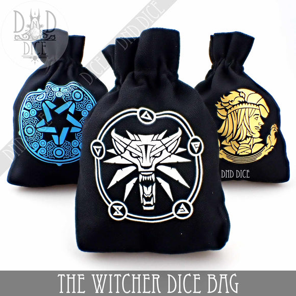 The Witcher - Dice Bags (3 Colors) - Bards & Cards