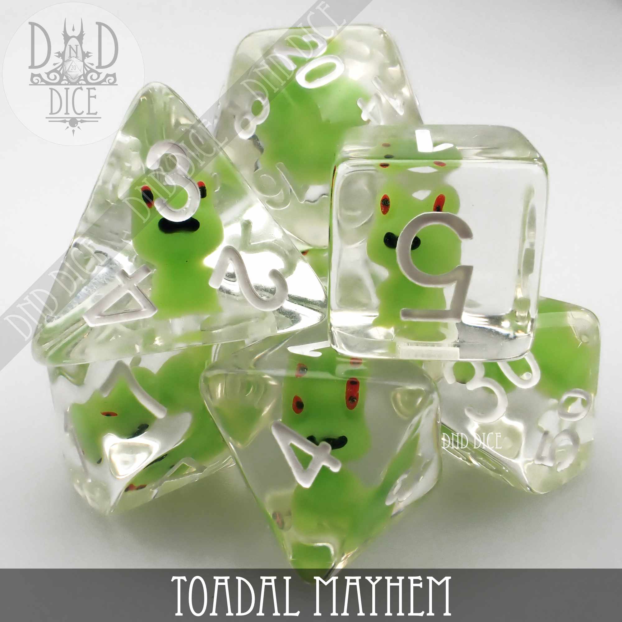 Toadal Mayhem Dice Set - Bards & Cards