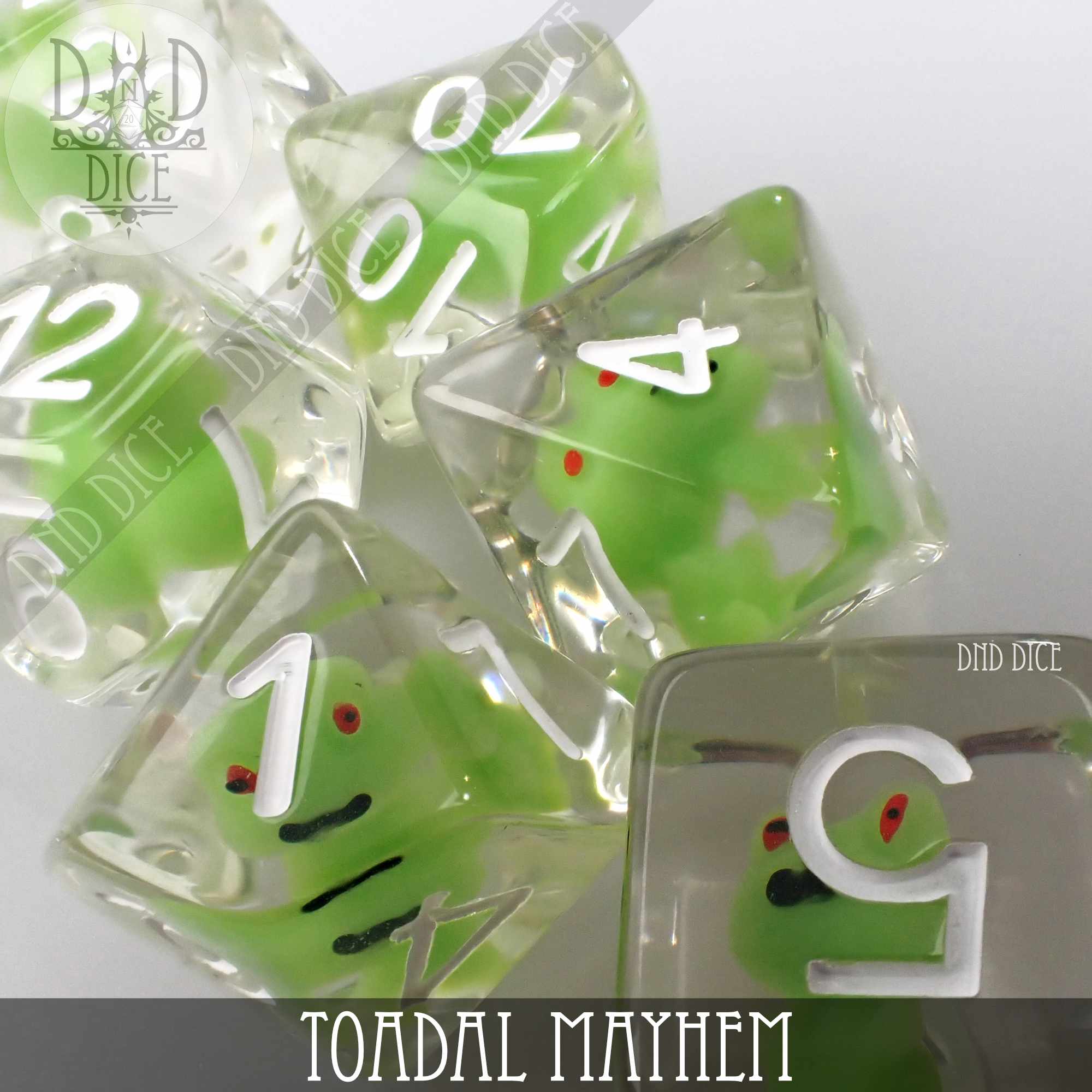 Toadal Mayhem Dice Set - Bards & Cards