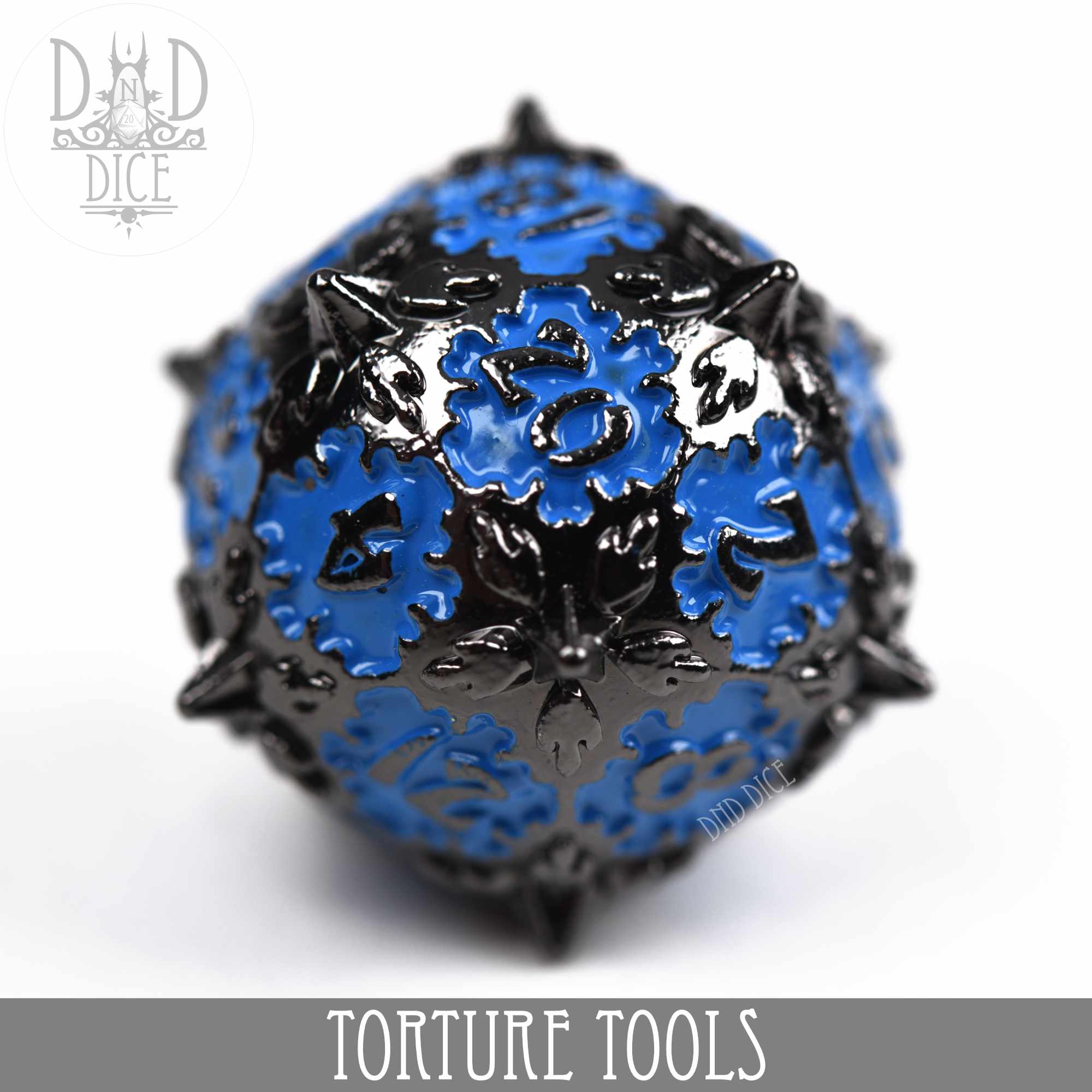 Torture Tools Blue - Metal Dice Set - Bards & Cards