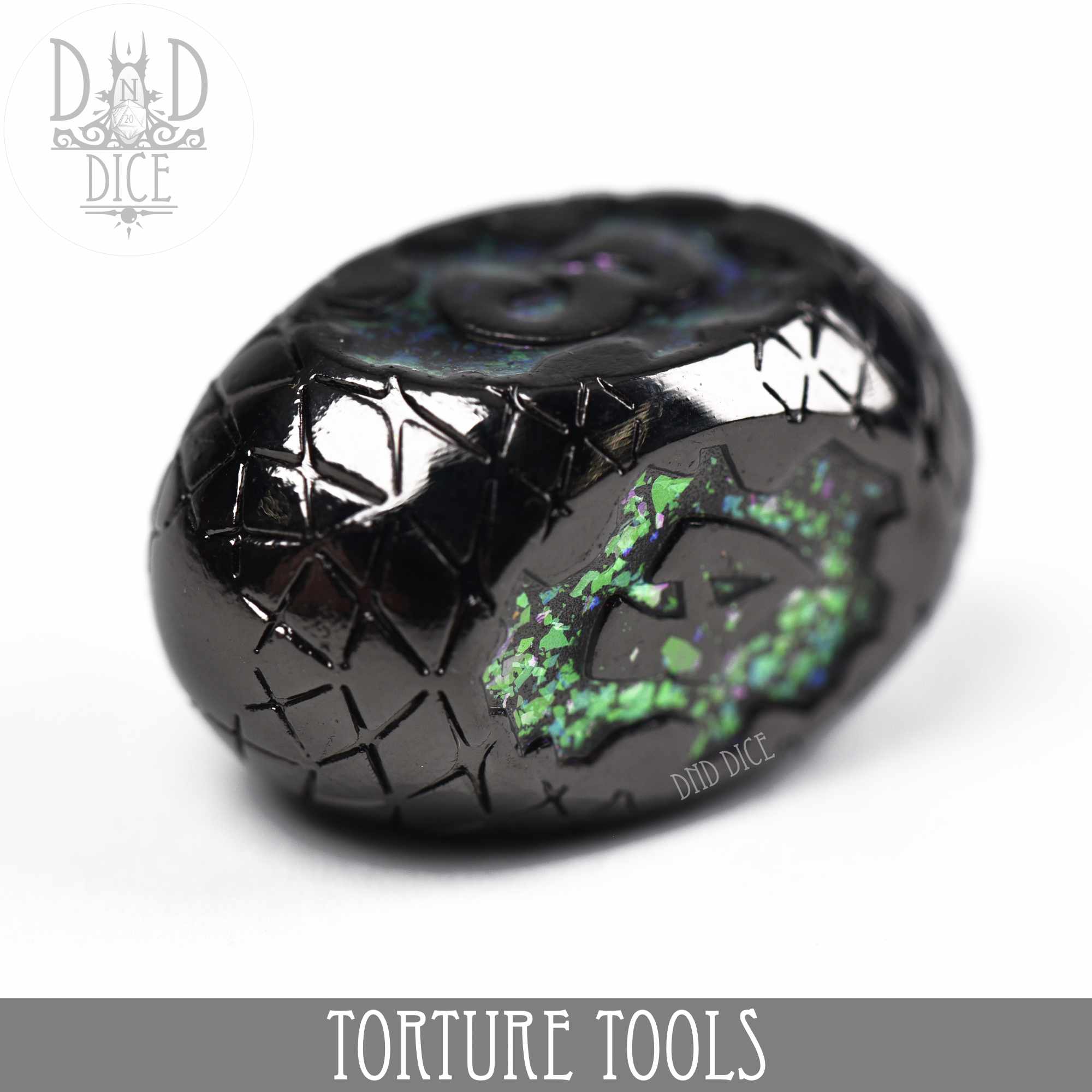 Torture Tools Blue - Metal Dice Set - Bards & Cards