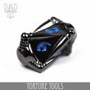 Torture Tools Blue - Metal Dice Set - Bards & Cards