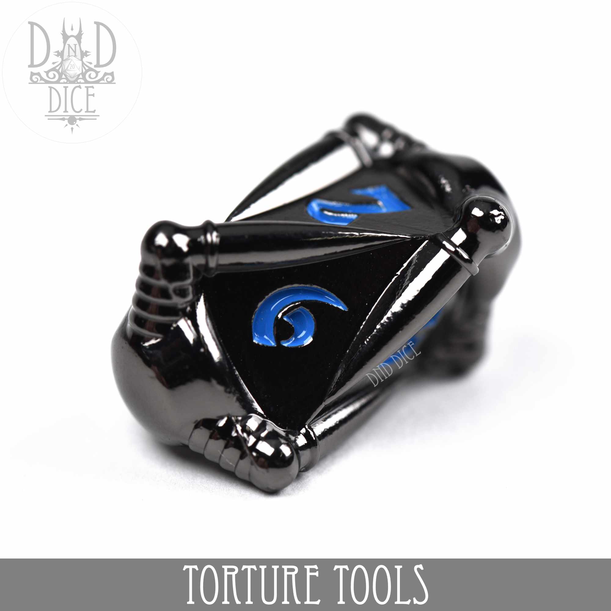 Torture Tools Blue - Metal Dice Set - Bards & Cards