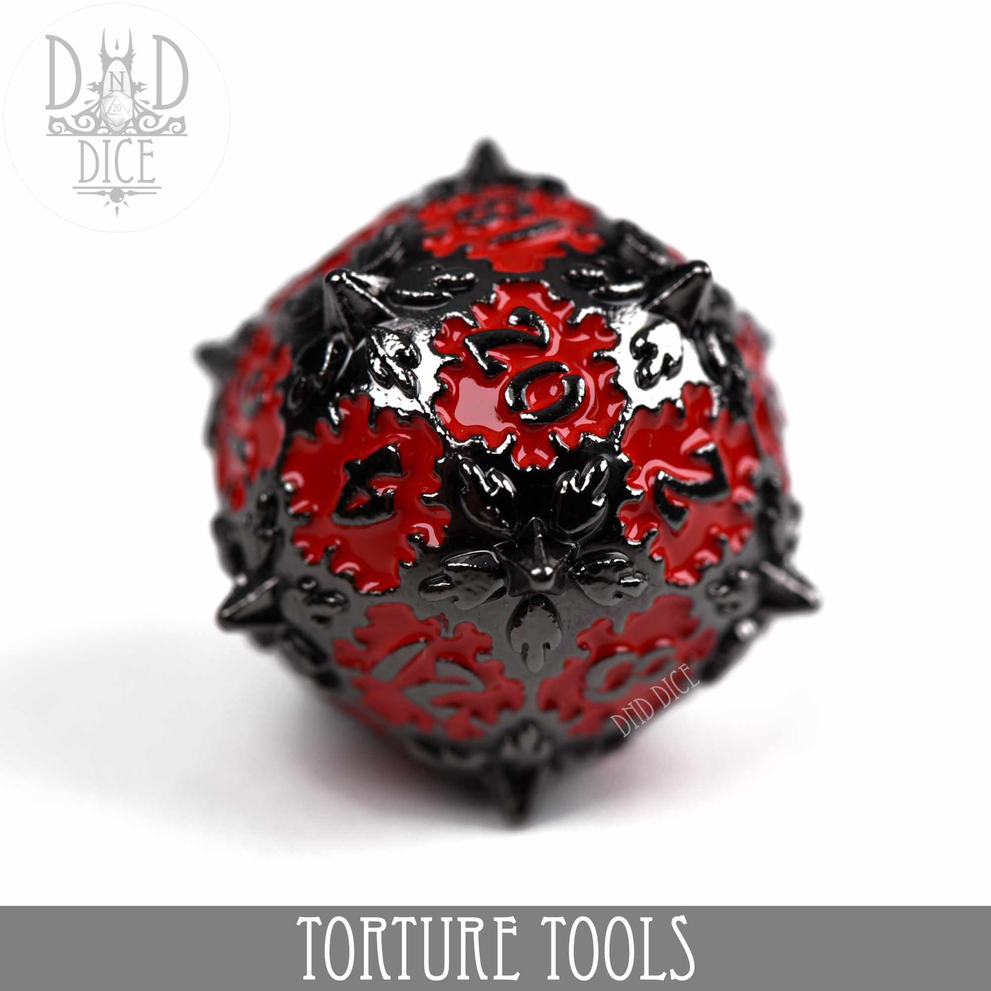 Torture Tools Red - Metal Dice Set - Bards & Cards