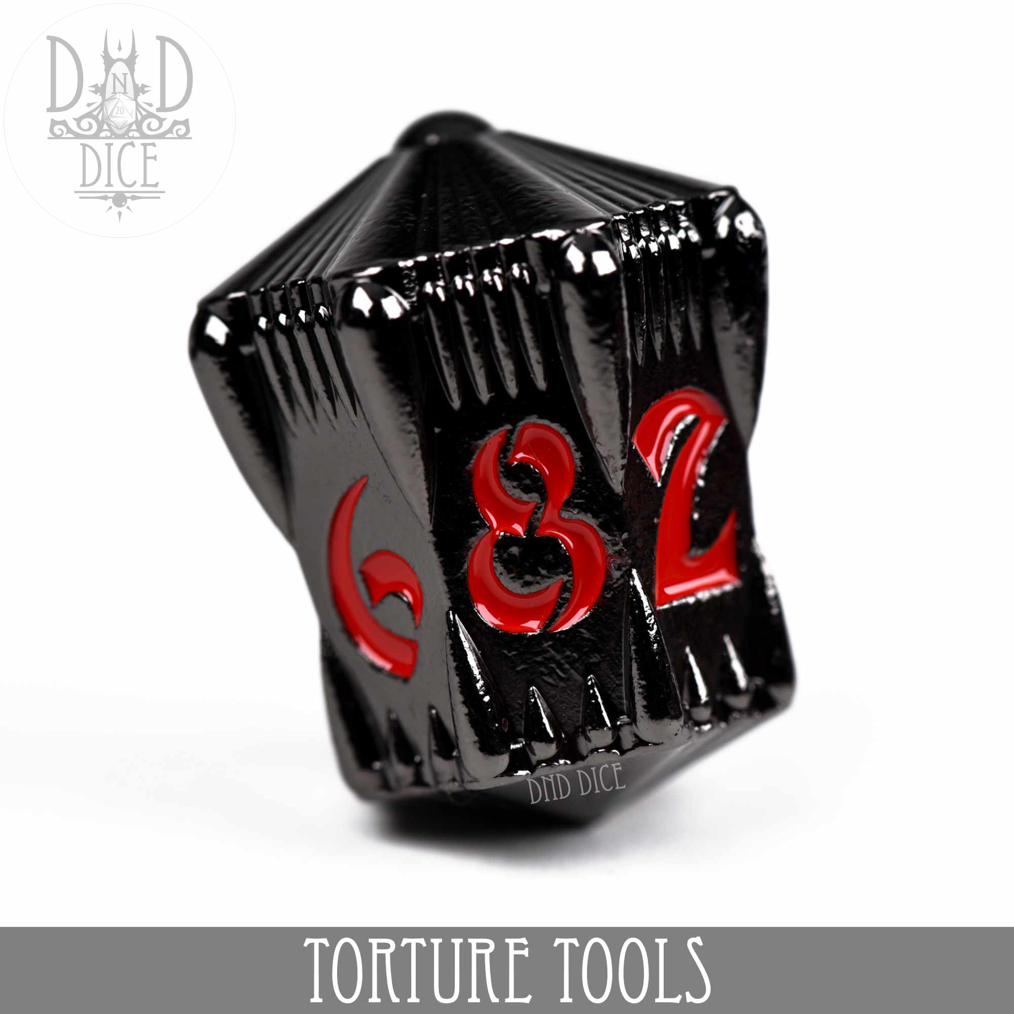 Torture Tools Red - Metal Dice Set - Bards & Cards