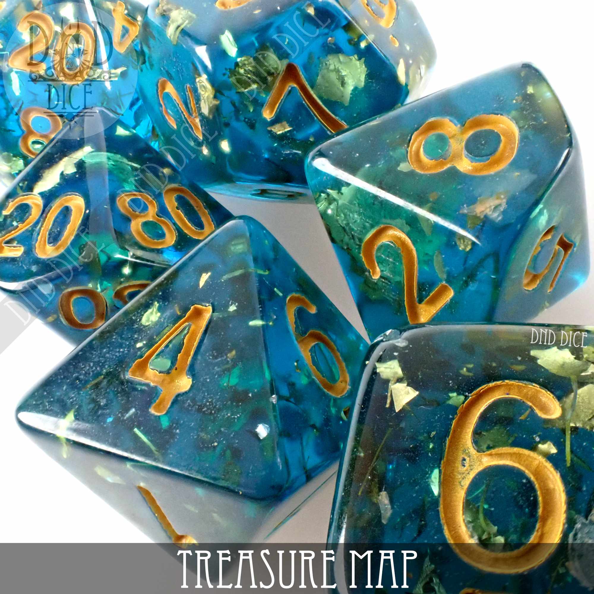 Treasure Map Dice Set - Bards & Cards