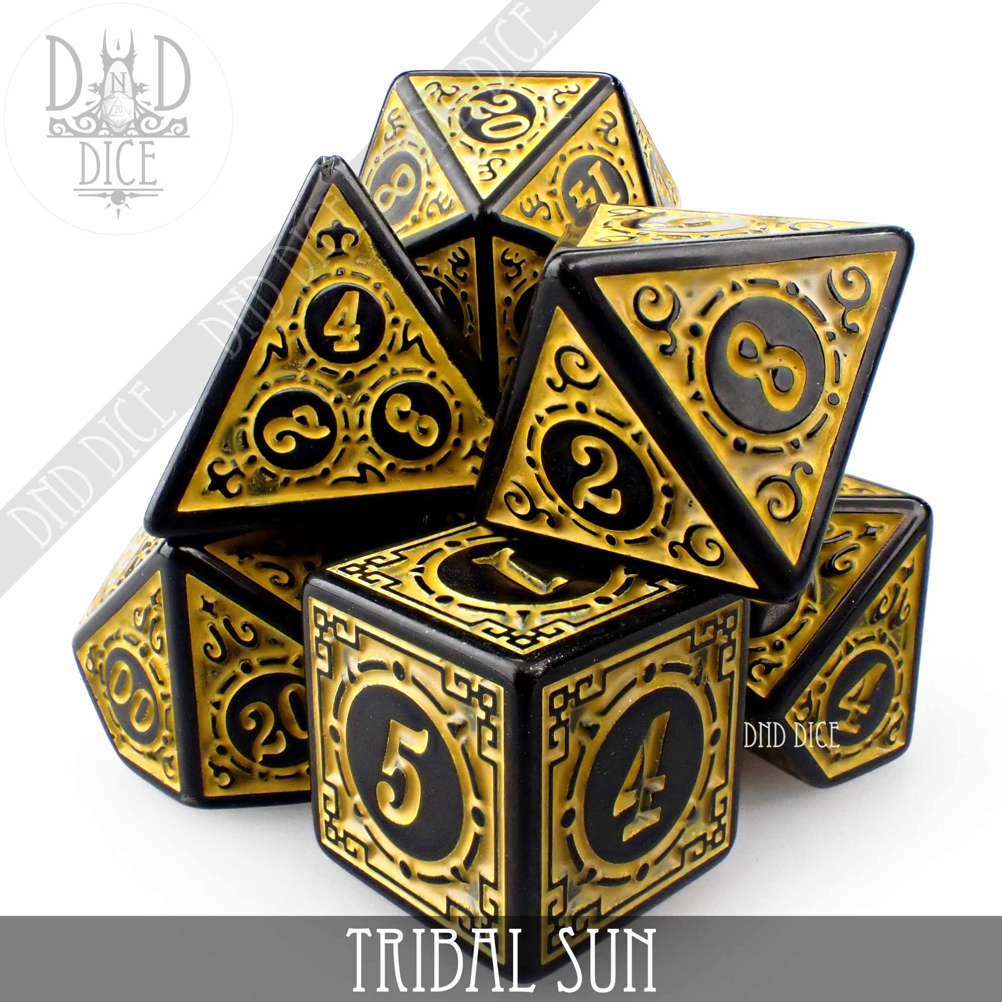 Tribal Sun Dice Set - Bards & Cards