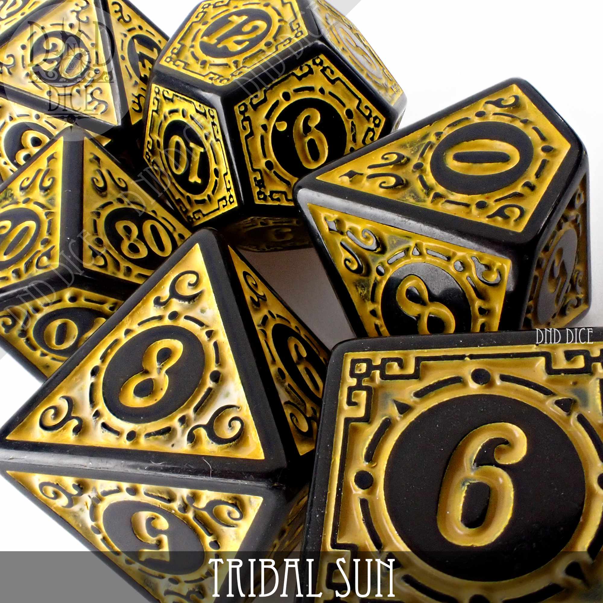 Tribal Sun Dice Set - Bards & Cards