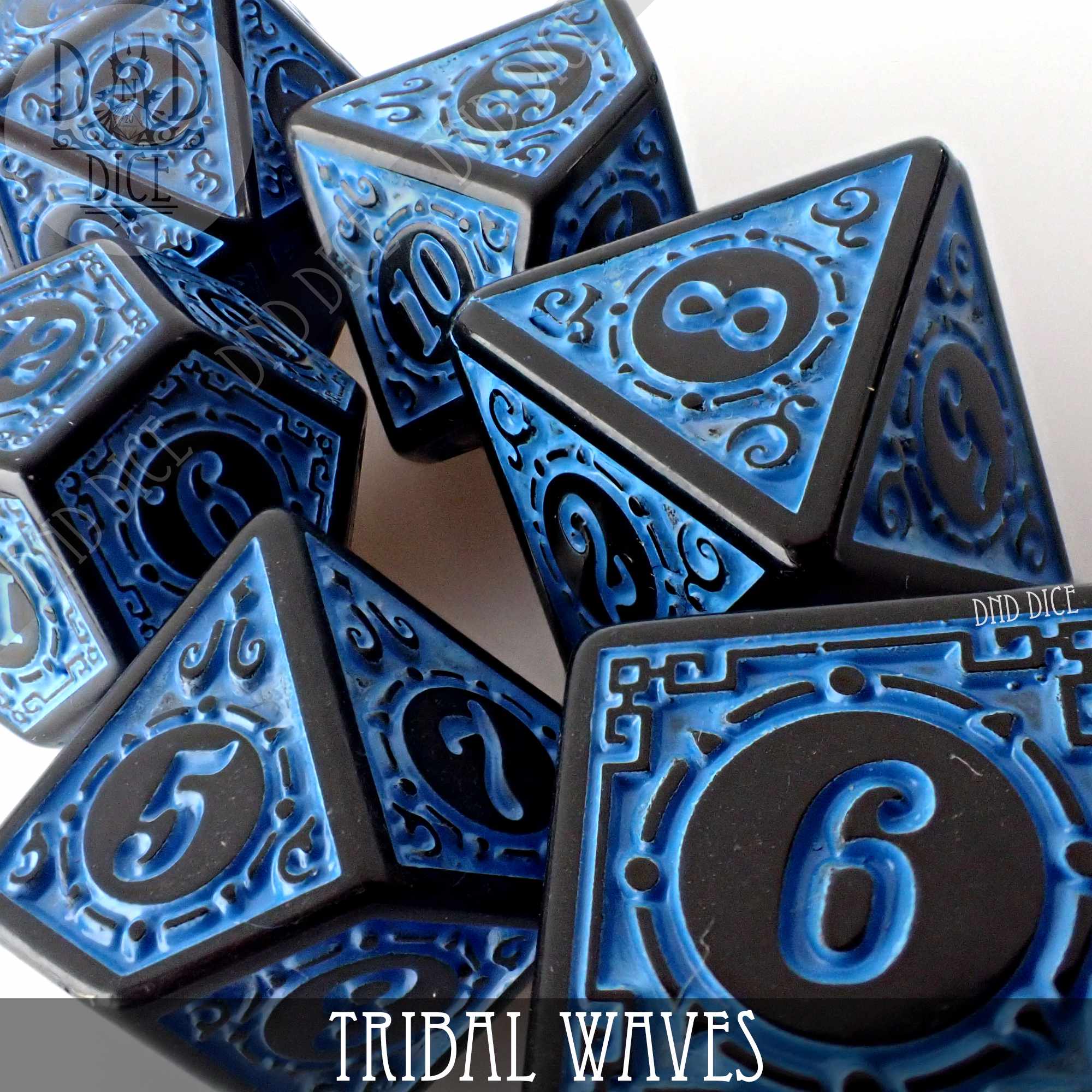 Tribal Waves Dice Set - Bards & Cards