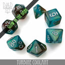 Turbine Coolant Glow in the Dark Dice Set - Bards & Cards