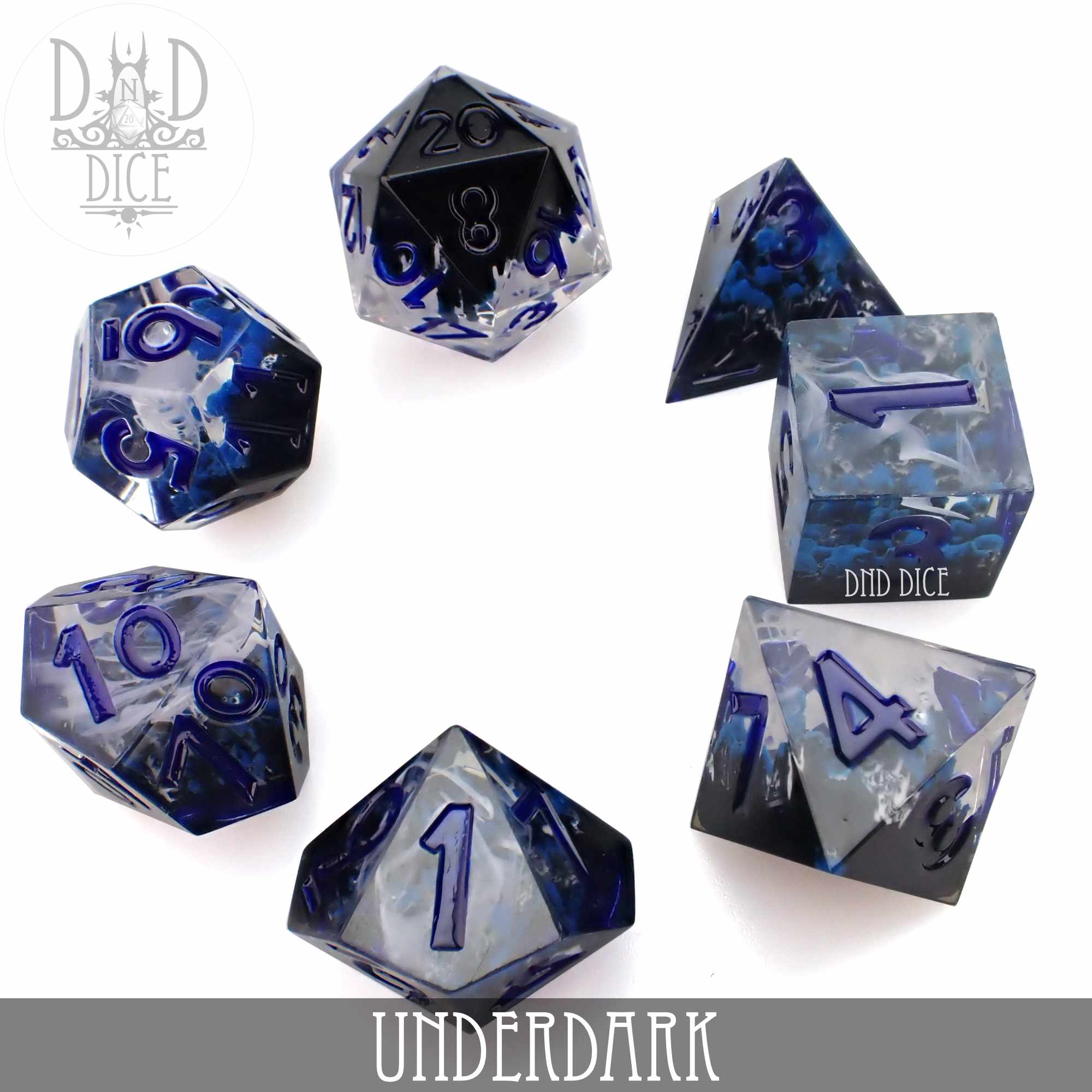 Underdark Handmade Dice Set - Bards & Cards