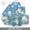 Unicorn Friends Dice Set - Bards & Cards