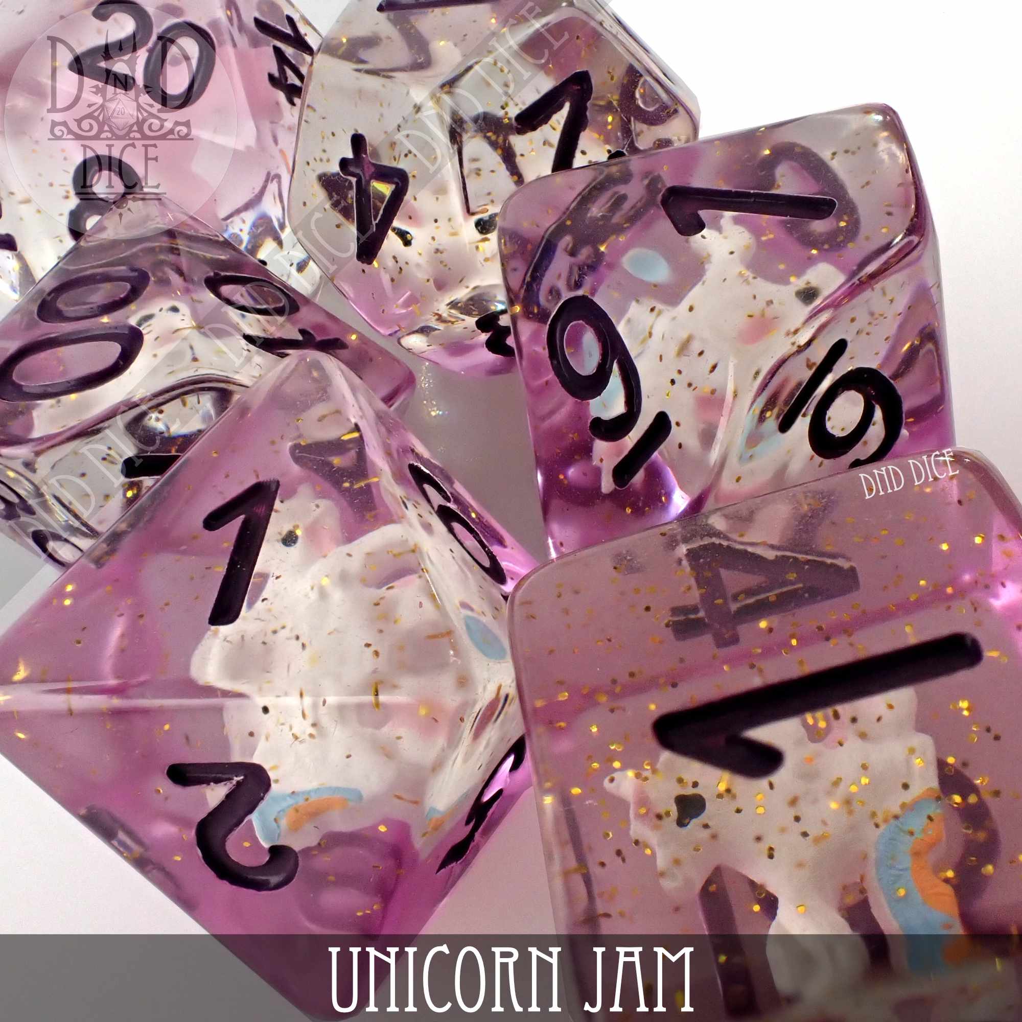 Unicorn Jam Dice Set - Bards & Cards