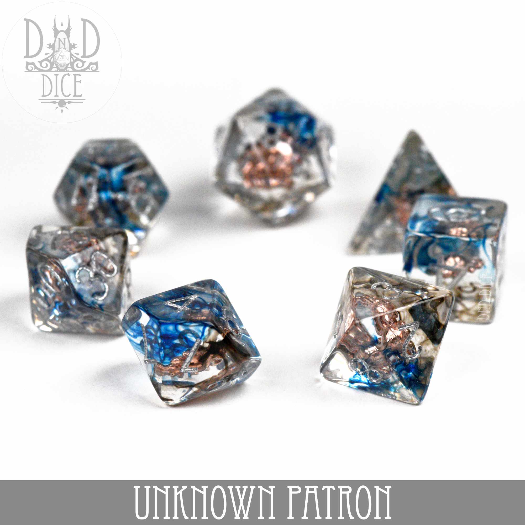 Unknown Patron Dice Set - Bards & Cards