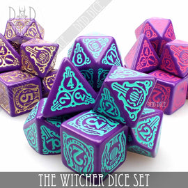 The Witcher Dice Set and Coin - Dandelion / Jaskier - Bards & Cards