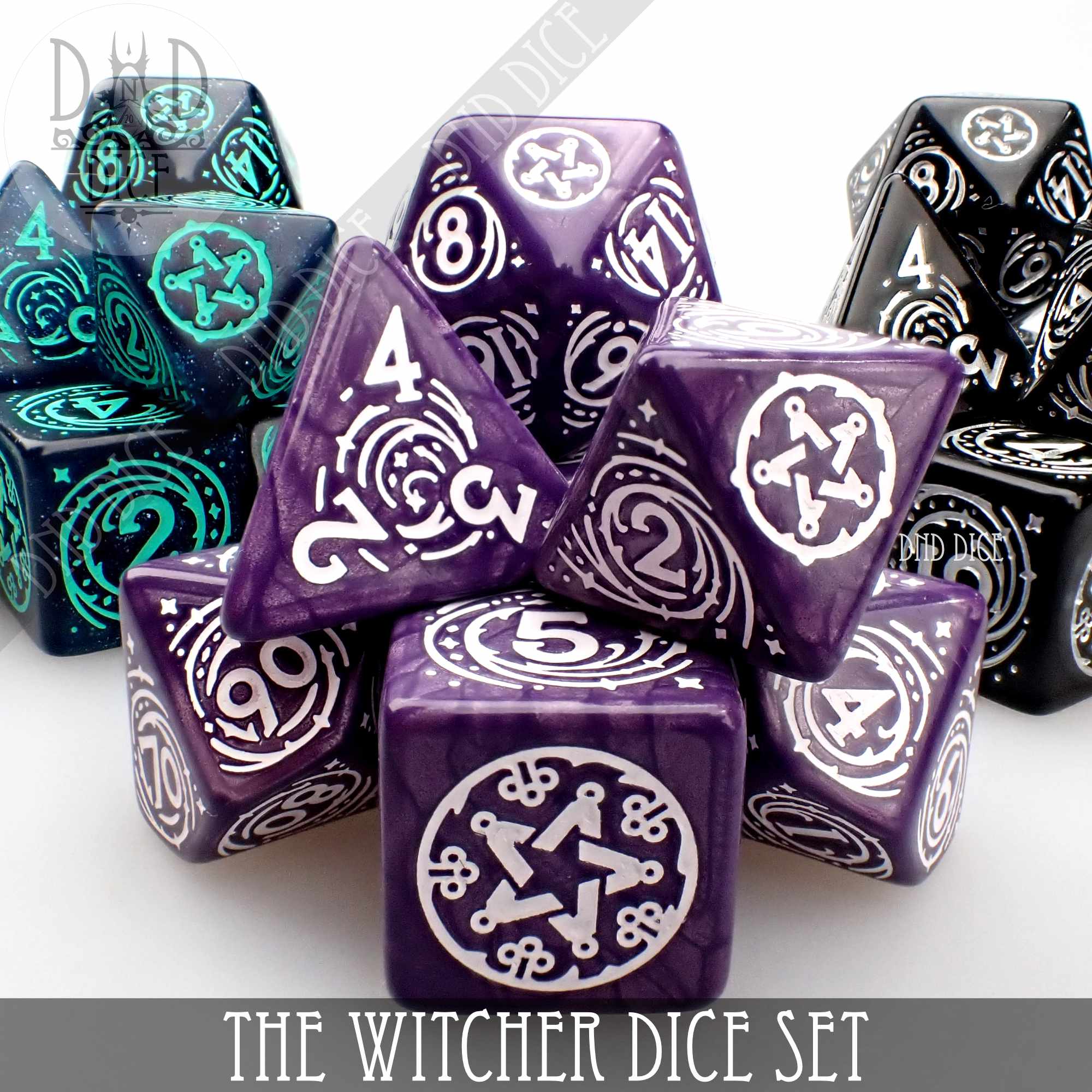 The Witcher Dice Set and Coin - Yennefer - Bards & Cards