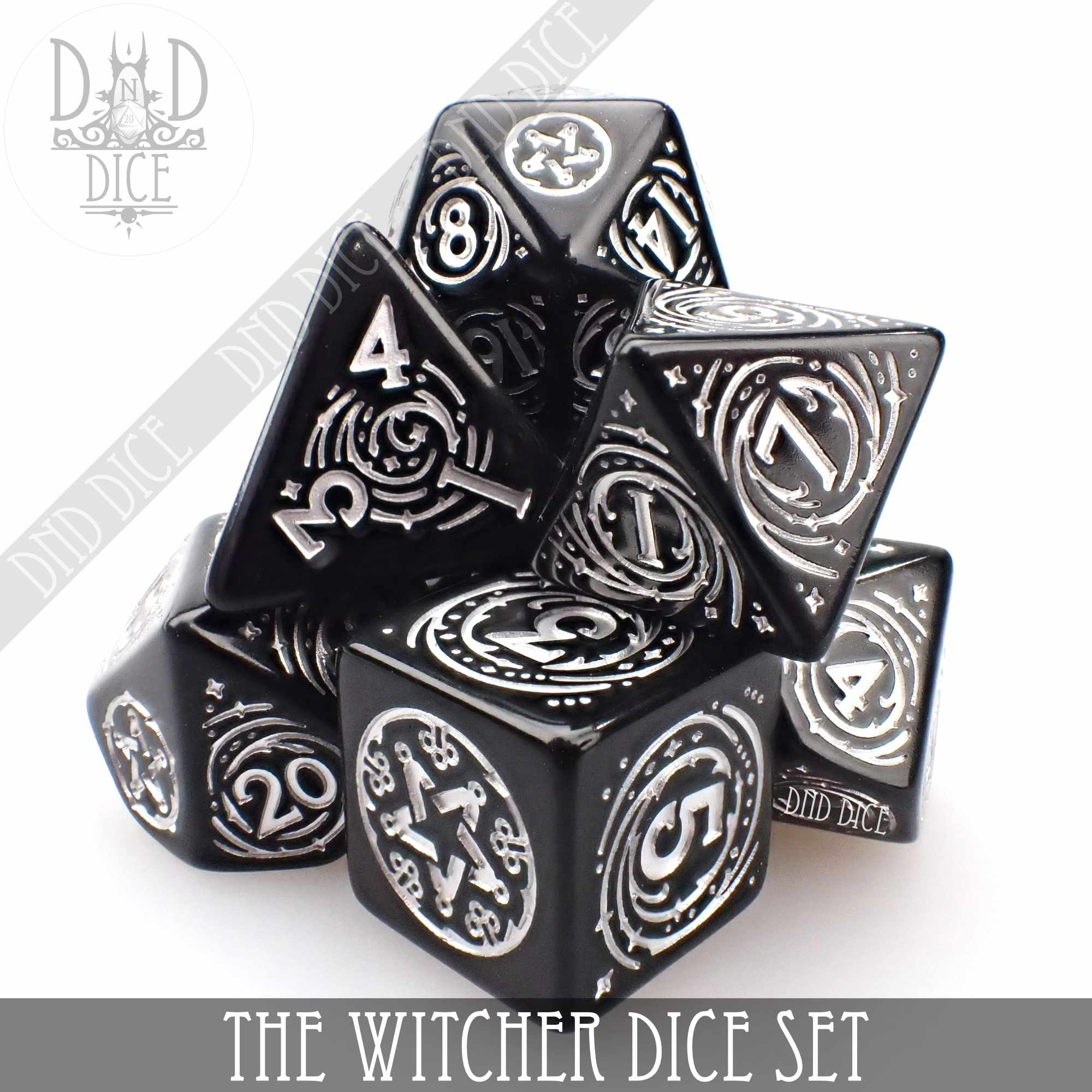 The Witcher Dice Set and Coin - Yennefer - Bards & Cards