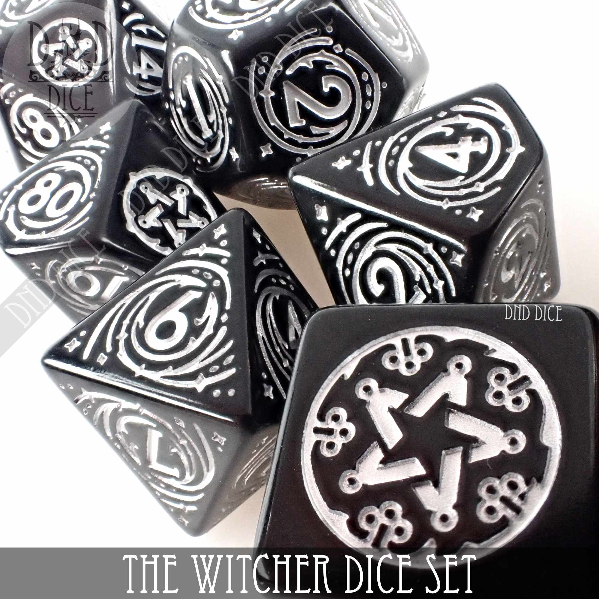 The Witcher Dice Set and Coin - Yennefer - Bards & Cards