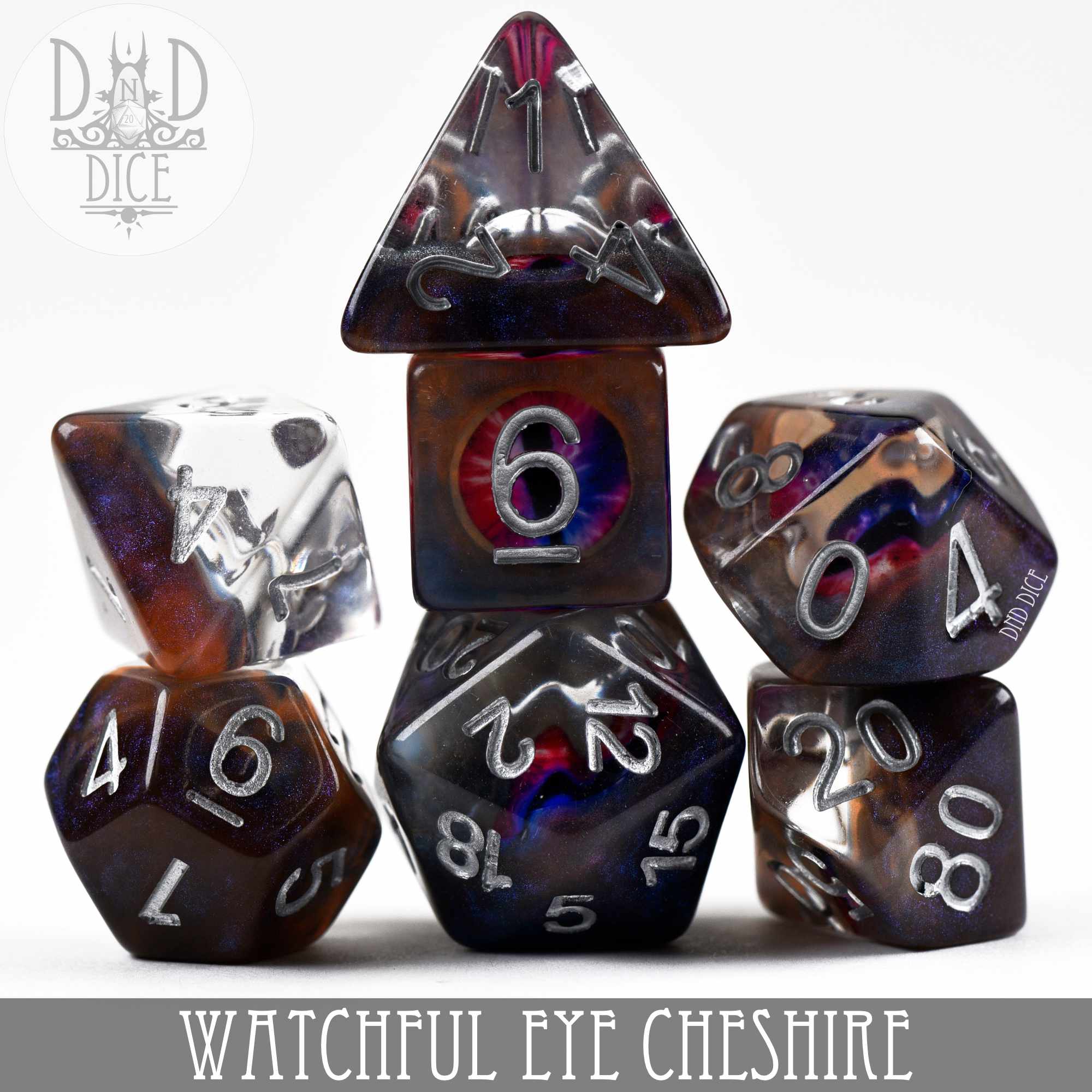 Watchful Eye - Cheshire Dice Set - Bards & Cards