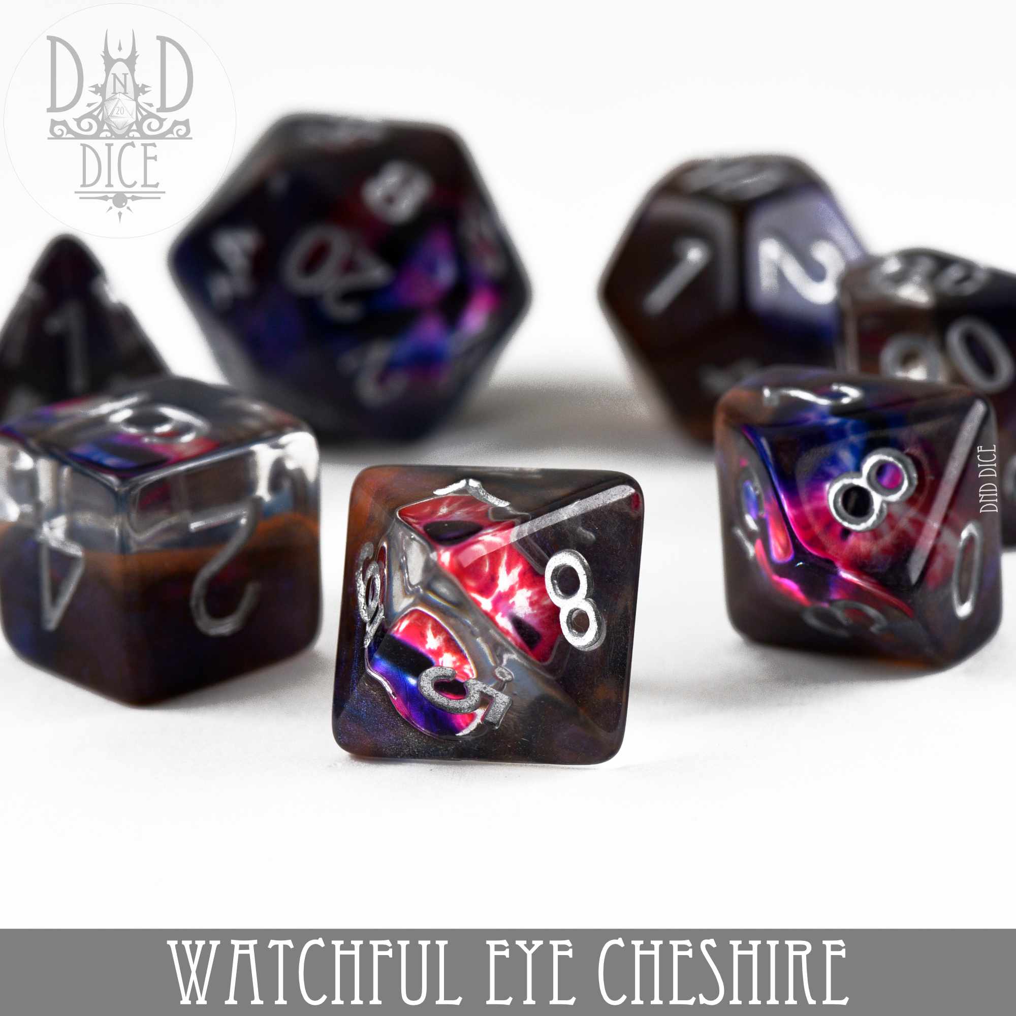 Watchful Eye - Cheshire Dice Set - Bards & Cards