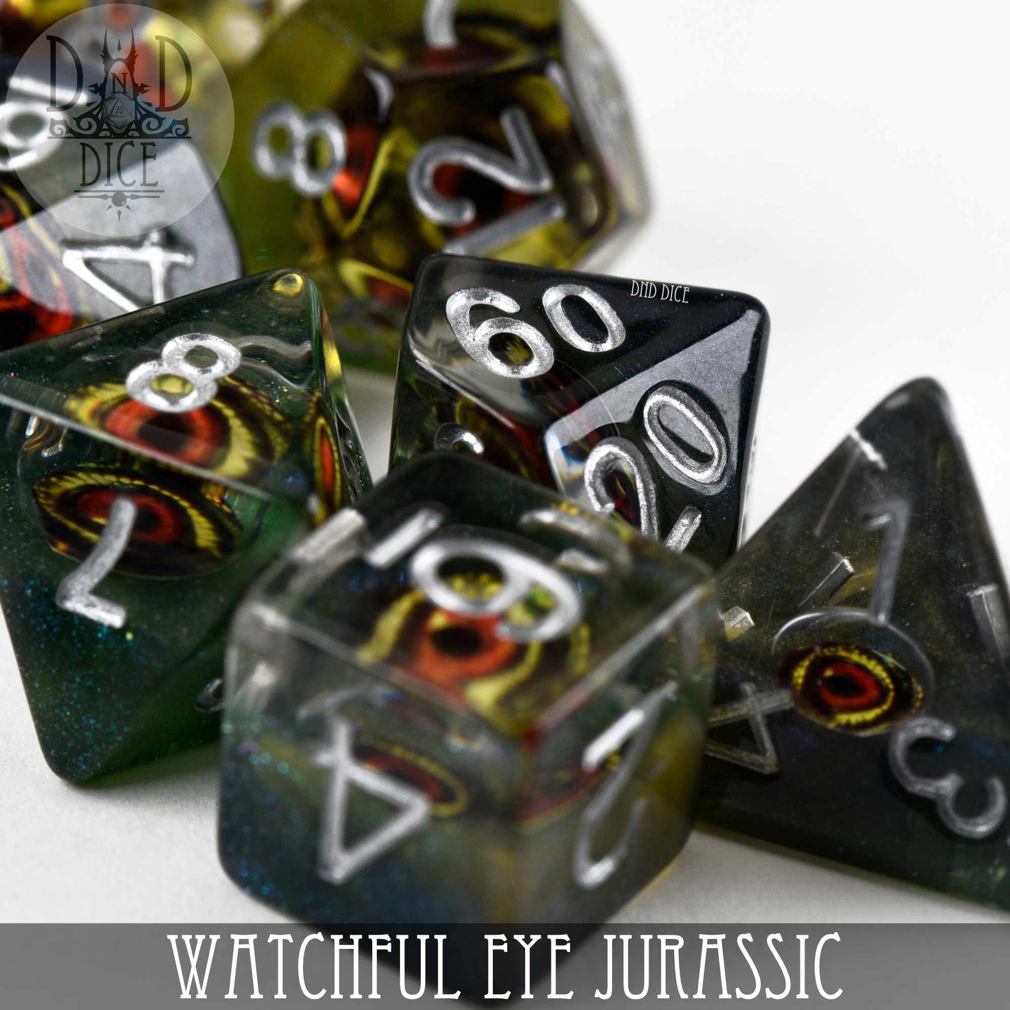 Watchful Eye - Jurassic Dice Set - Bards & Cards