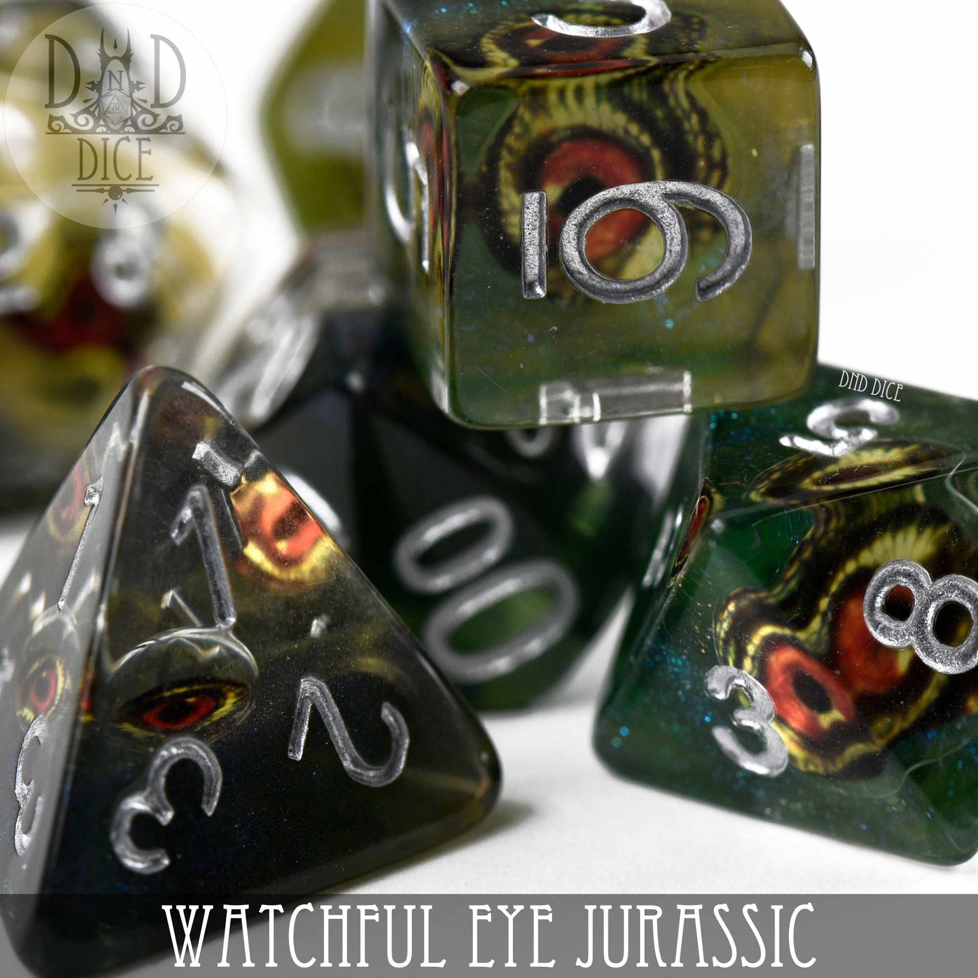 Watchful Eye - Jurassic Dice Set - Bards & Cards