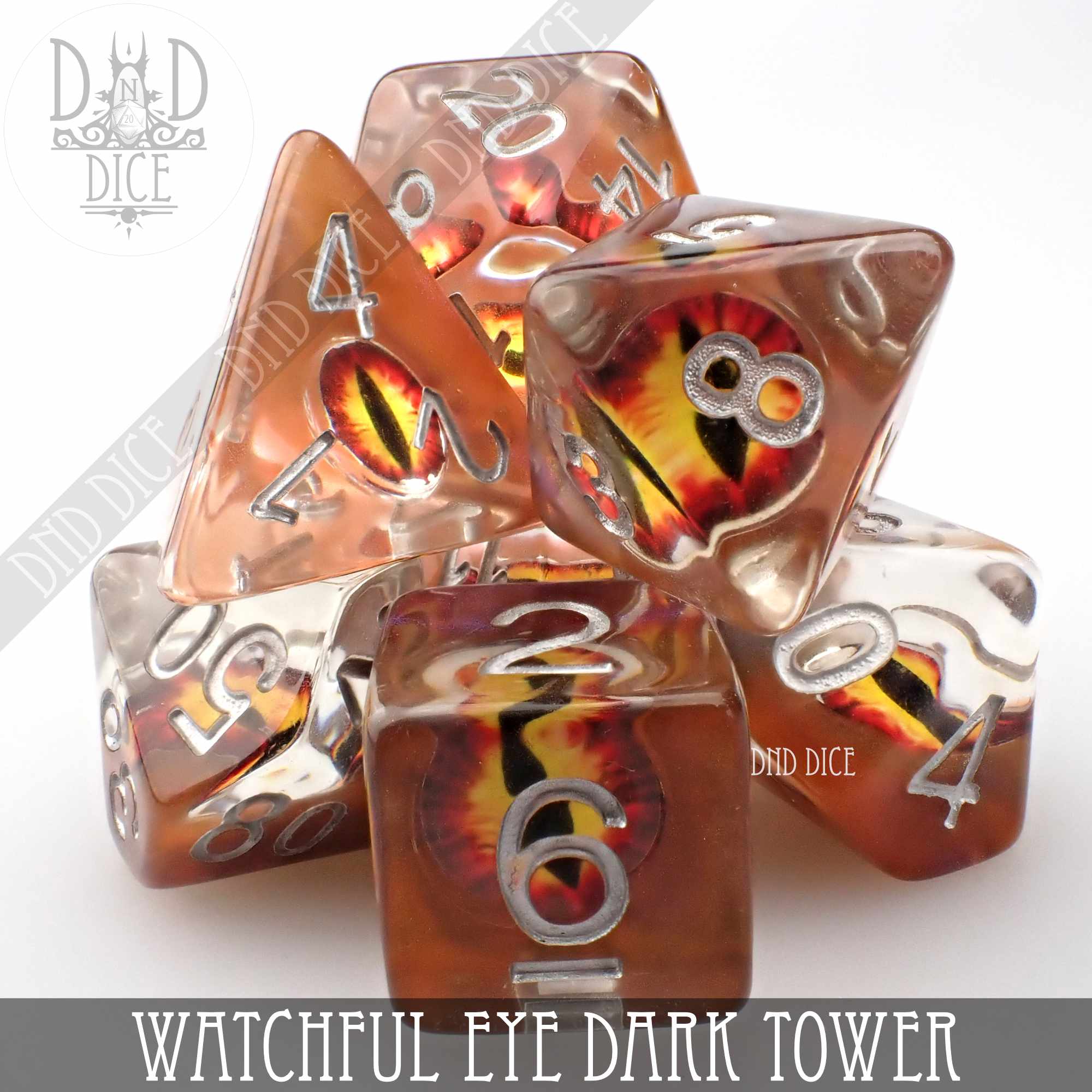 Watchful Eye - Dark Tower Dice Set - Bards & Cards