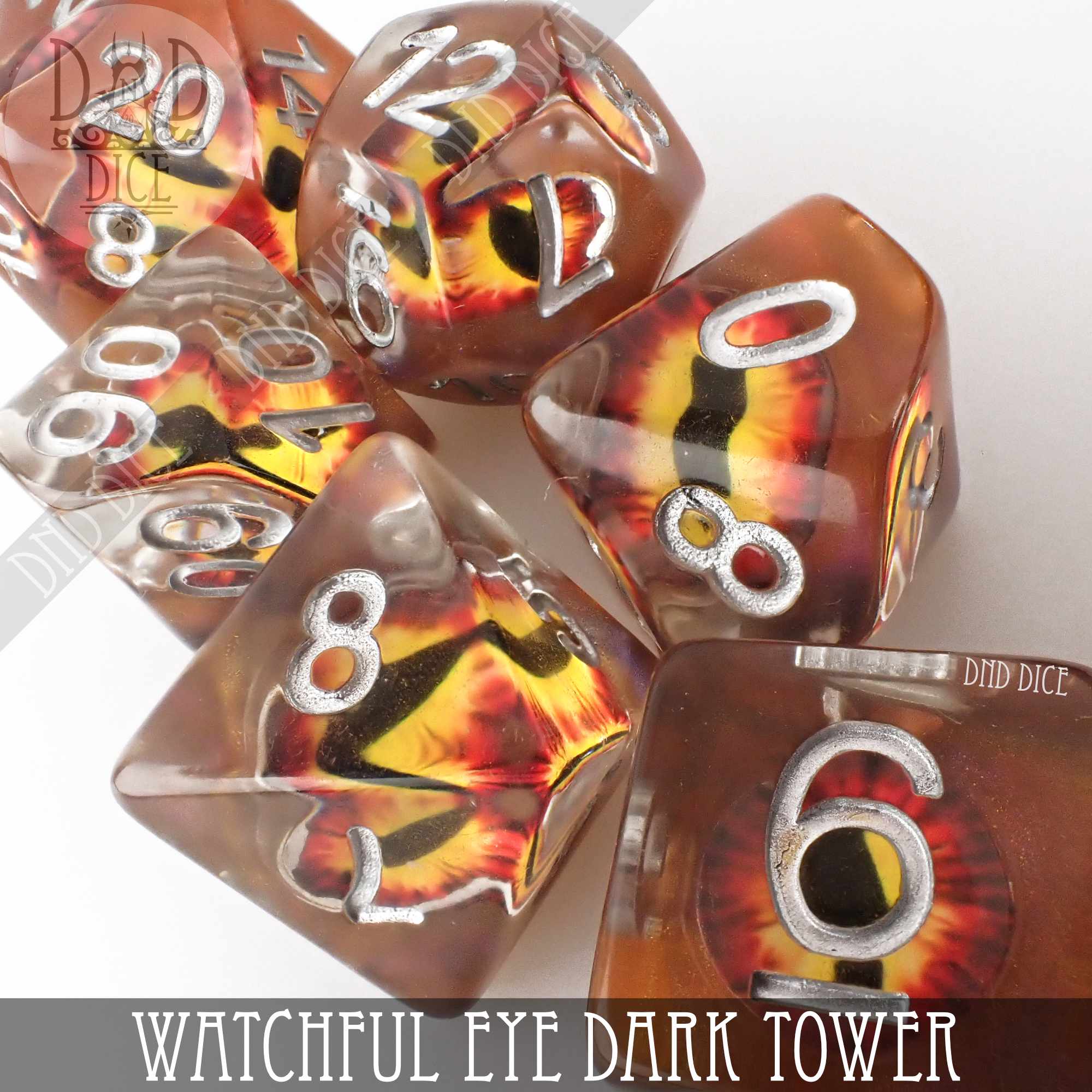 Watchful Eye - Dark Tower Dice Set - Bards & Cards