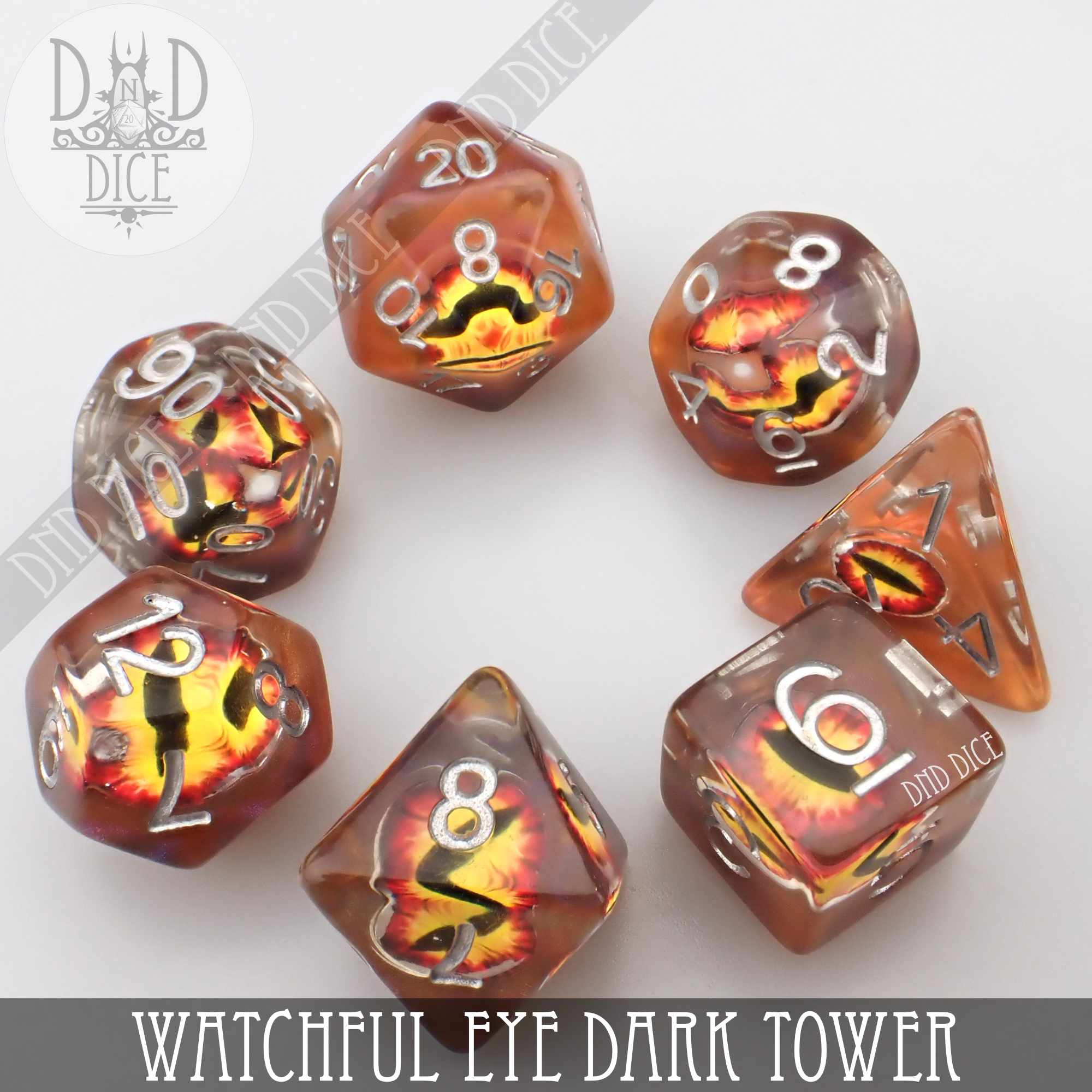 Watchful Eye - Dark Tower Dice Set - Bards & Cards