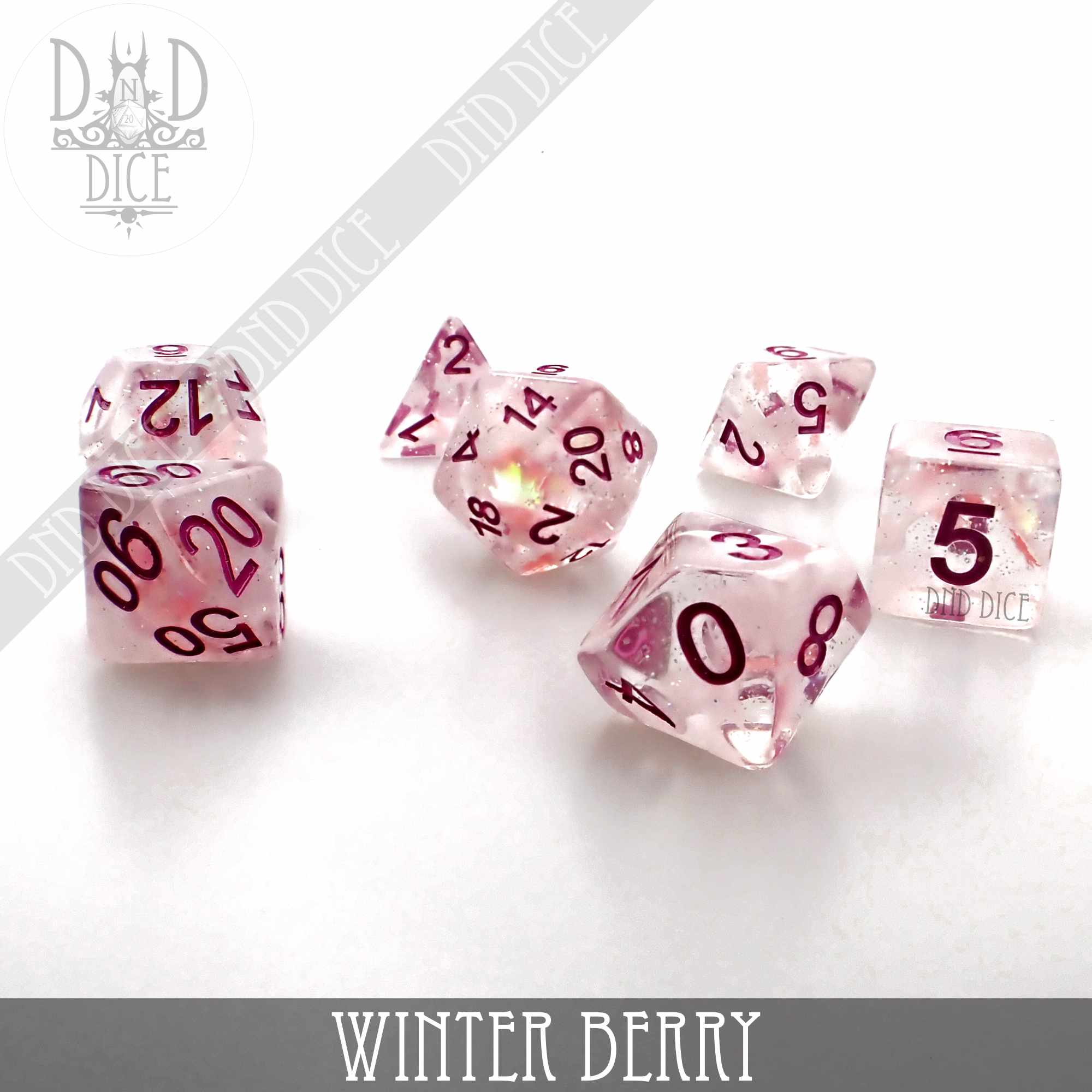 Winter Berry Dice Set - Bards & Cards