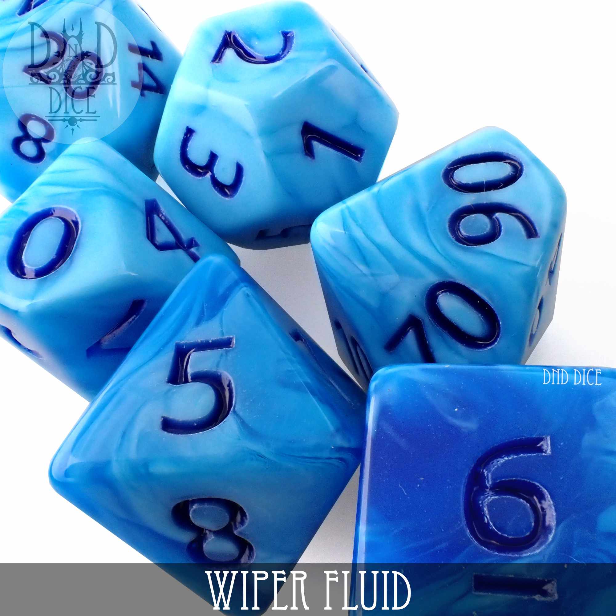 Wiper Fluid Dice Set - Bards & Cards