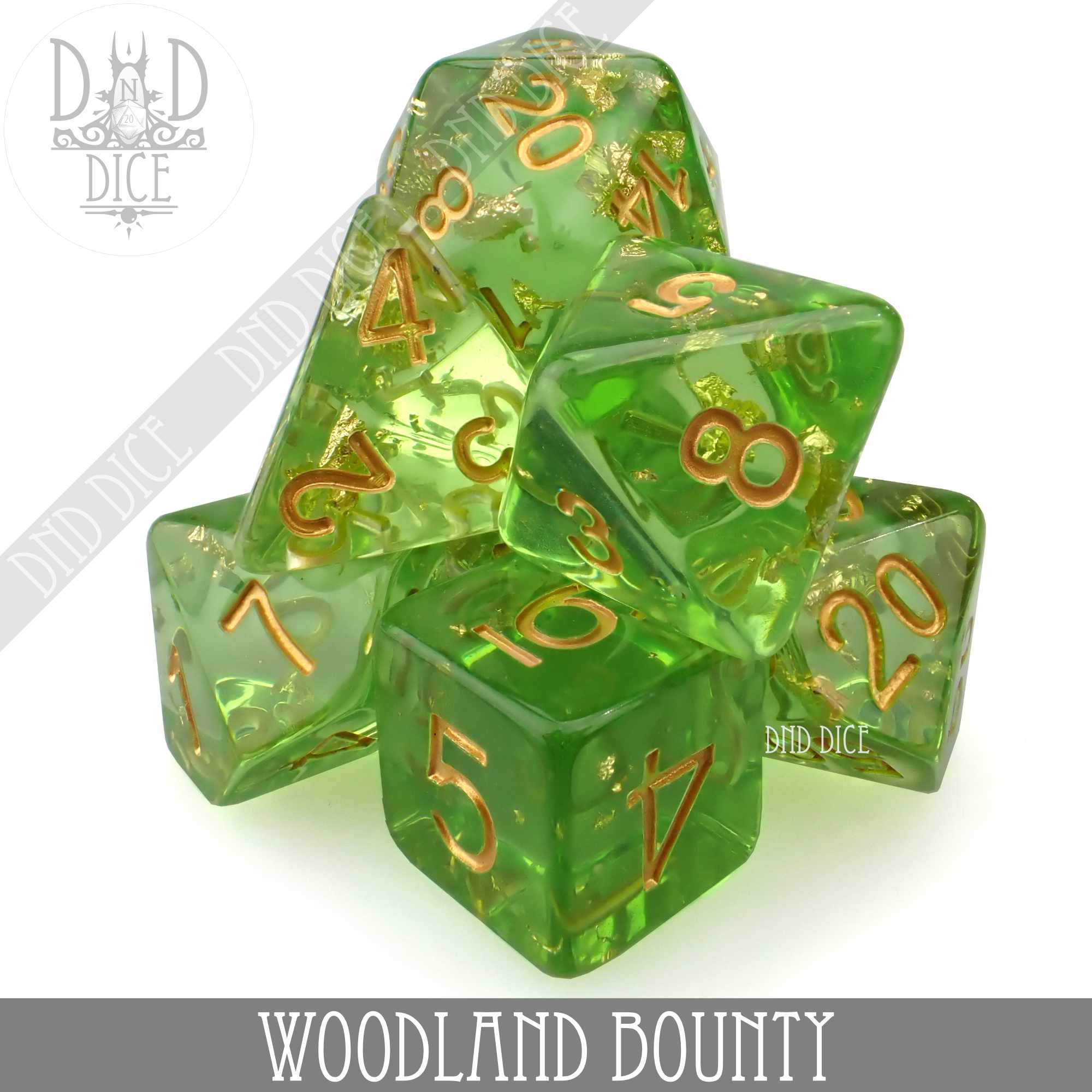 Woodland Bounty Dice Set - Bards & Cards