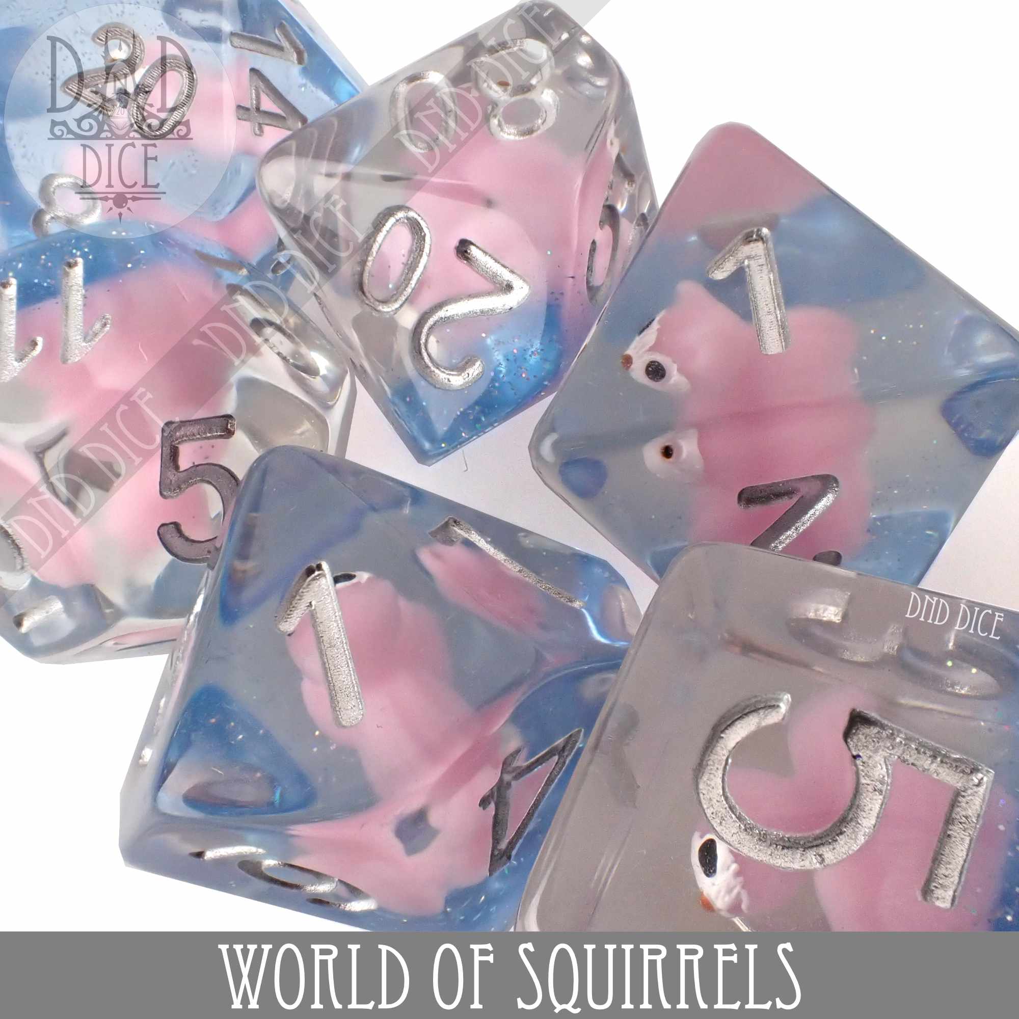 World of Squirrels Dice Set - Bards & Cards