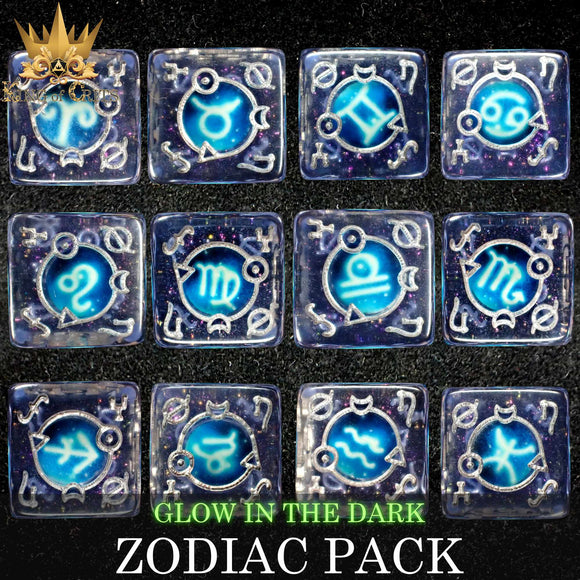 Zodiac Pack 12D6 Dice Set (Gift Box) - Bards & Cards