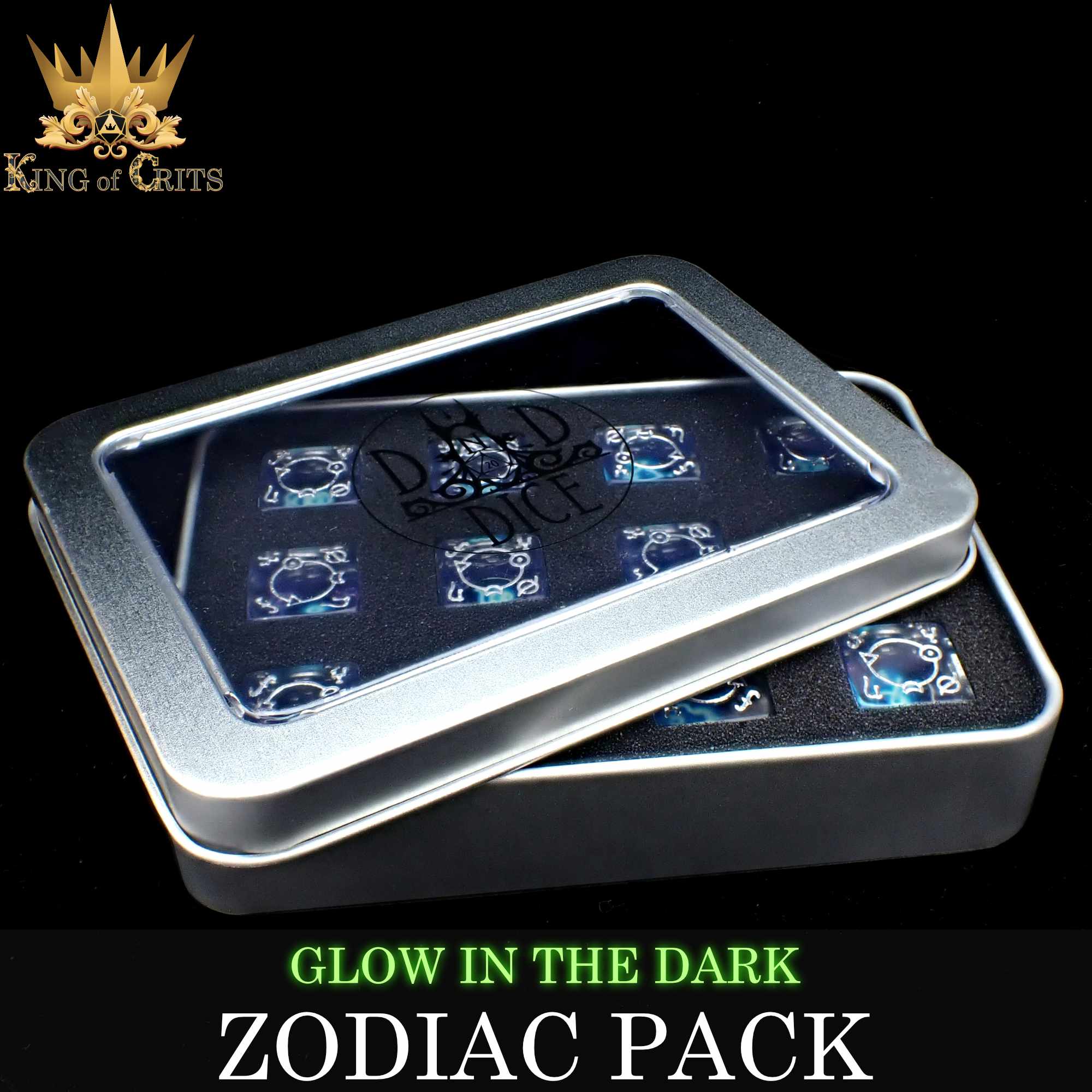 Zodiac Pack 12D6 Dice Set (Gift Box) - Bards & Cards