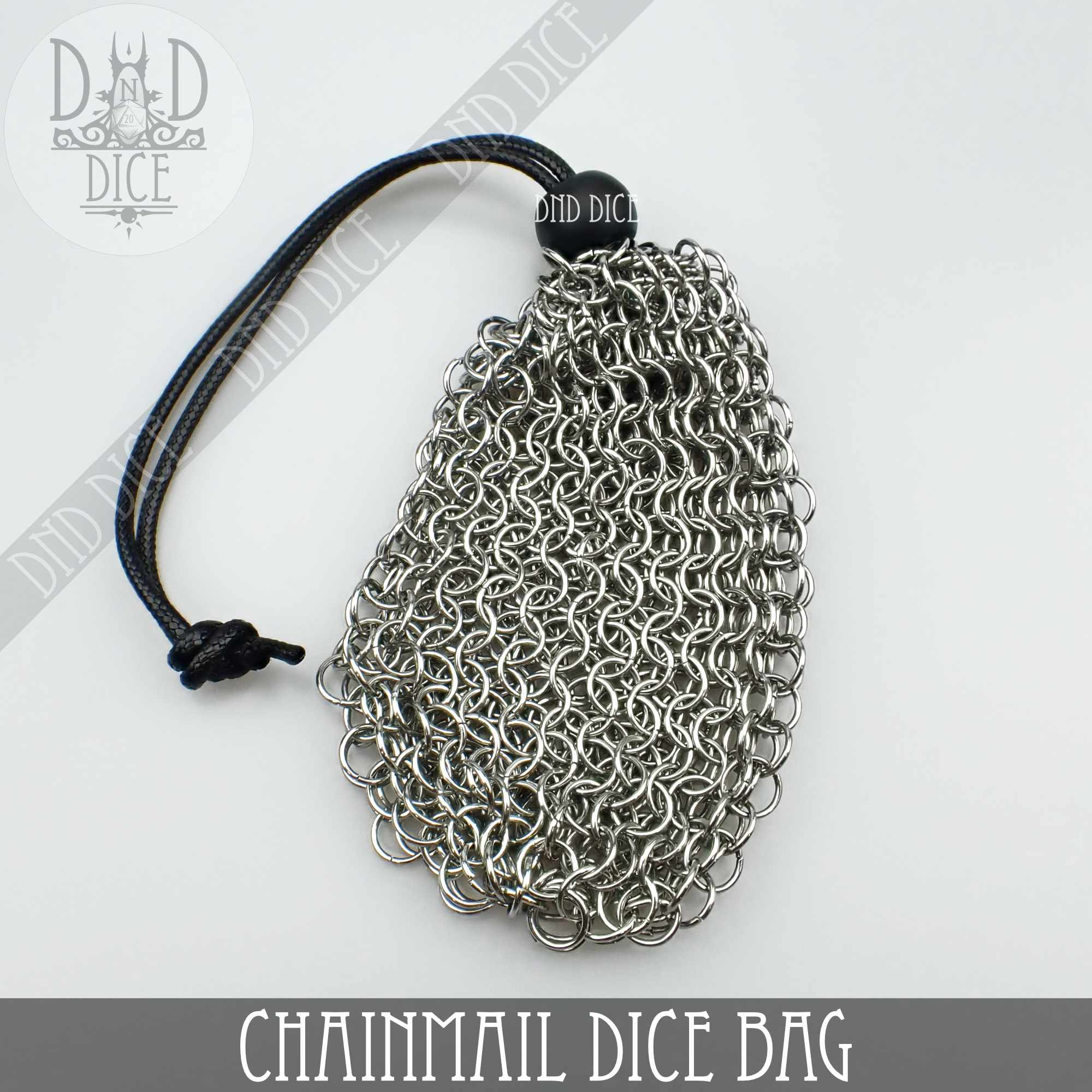 Chainmail Dice Bag - Bards & Cards