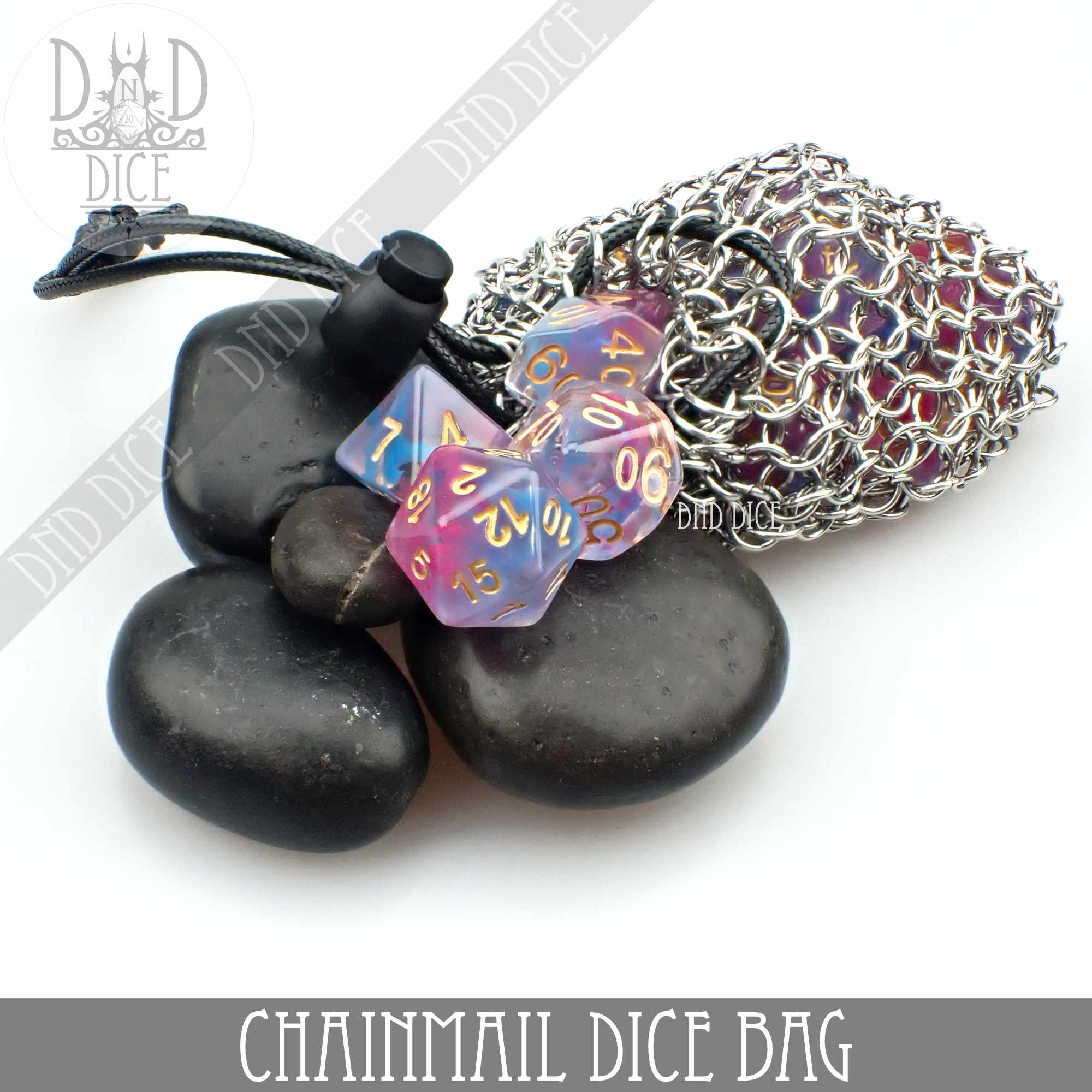 Chainmail Dice Bag - Bards & Cards