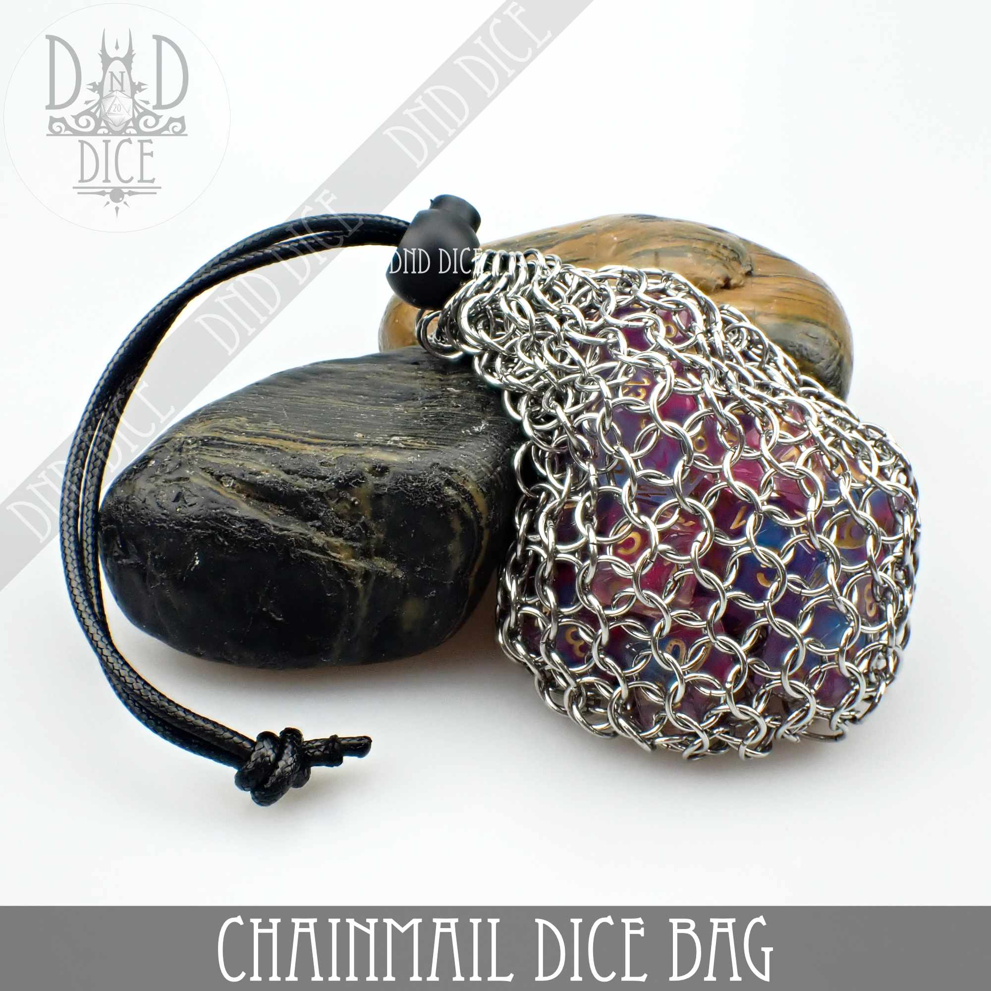 Chainmail Dice Bag - Bards & Cards