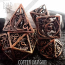 Copper Dragon Metal Dice Set (Gift Box) - Bards & Cards