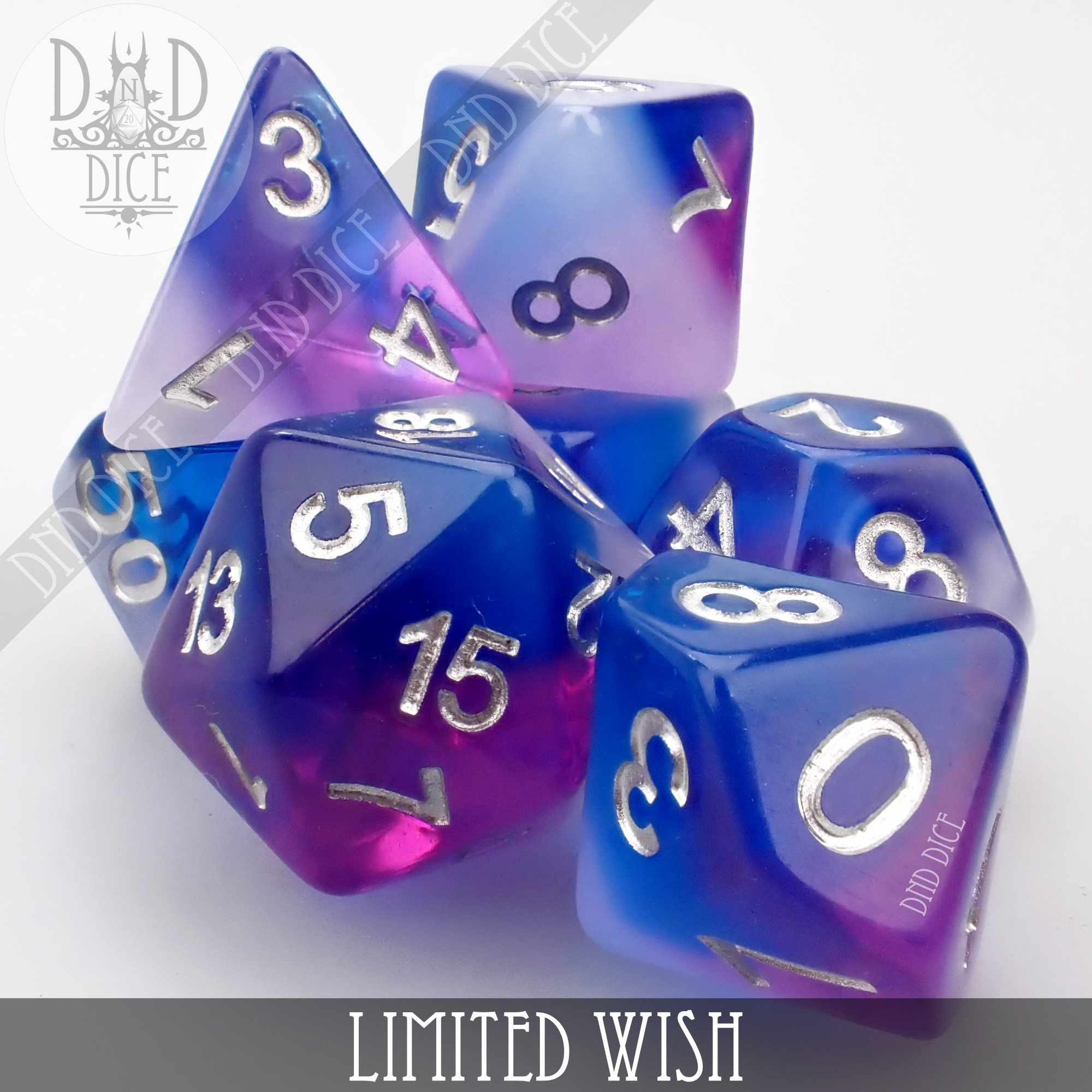 Limited Wish Dice Set - Bards & Cards