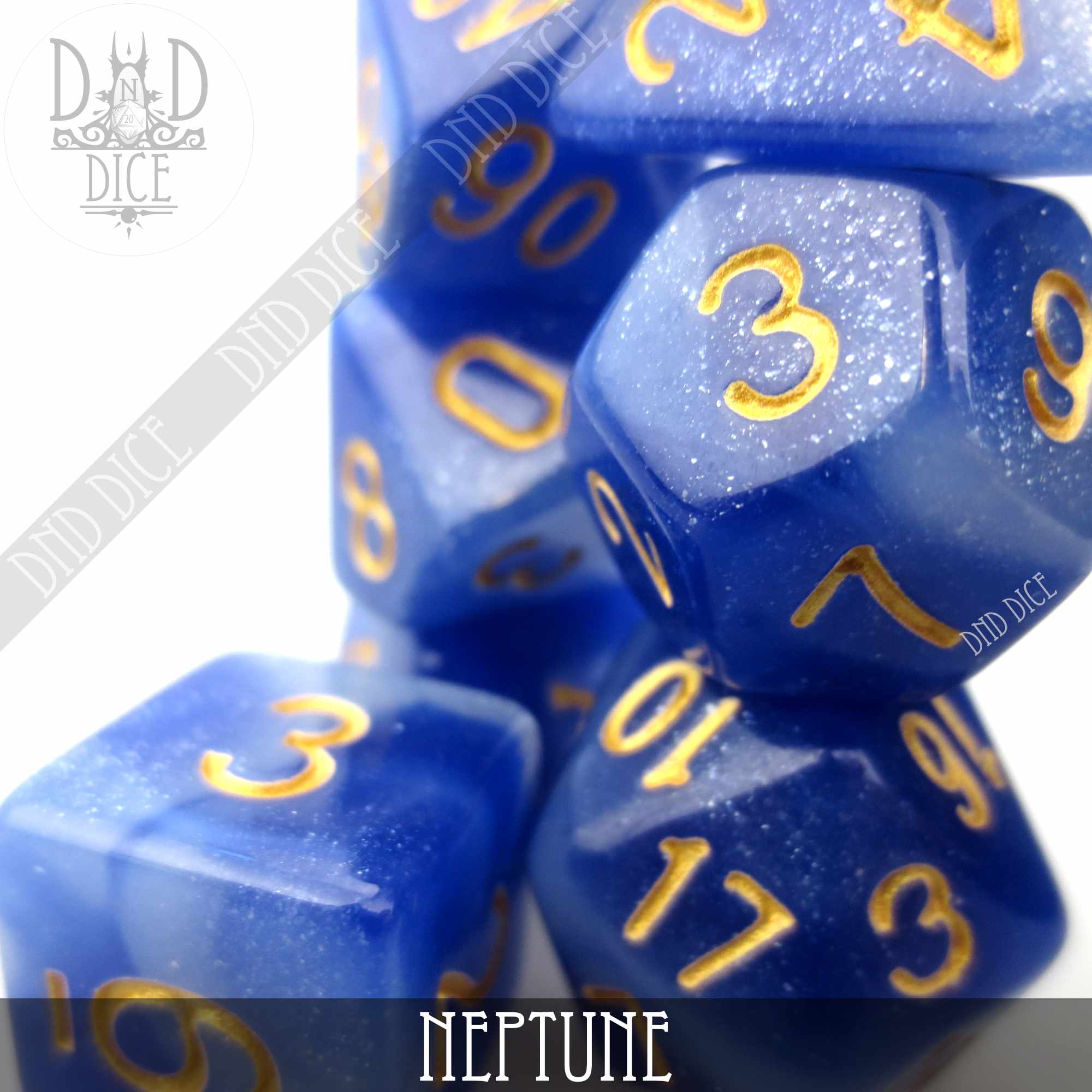 Neptune Galaxy Dice Set - Bards & Cards