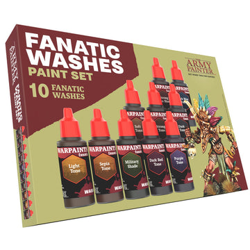 The Army Painter Warpaints Fanatic: Washes Paint Set - Bards & Cards