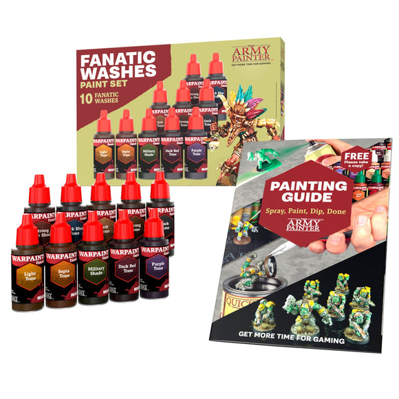 The Army Painter Warpaints Fanatic: Washes Paint Set - Bards & Cards
