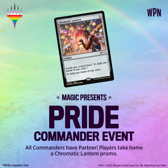 Fri 6/27/2025, 11 am - 9 pm - Rainbow Commander: Pride Month Partner Spectacular - Bards & Cards