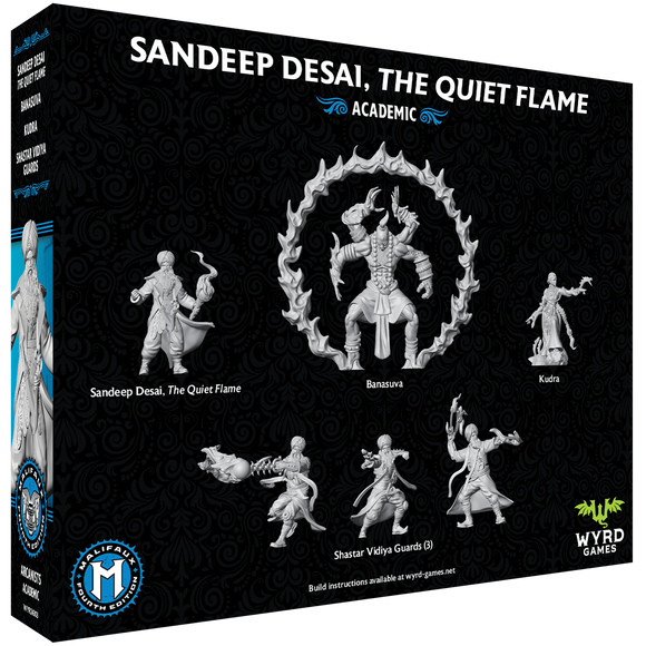 Malifaux 4E: Arcanists - Sandeep Desai, The Quiet Flame - Bards & Cards