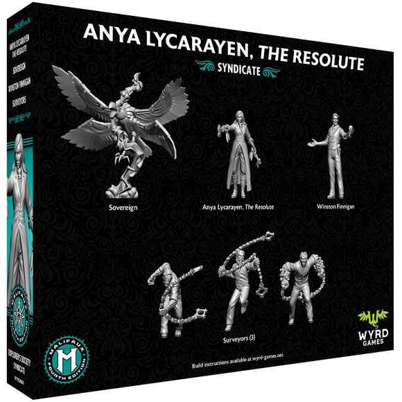 Malifaux 4E: Explorer's Society - Anya Lycarayen, The Resolute - Bards & Cards