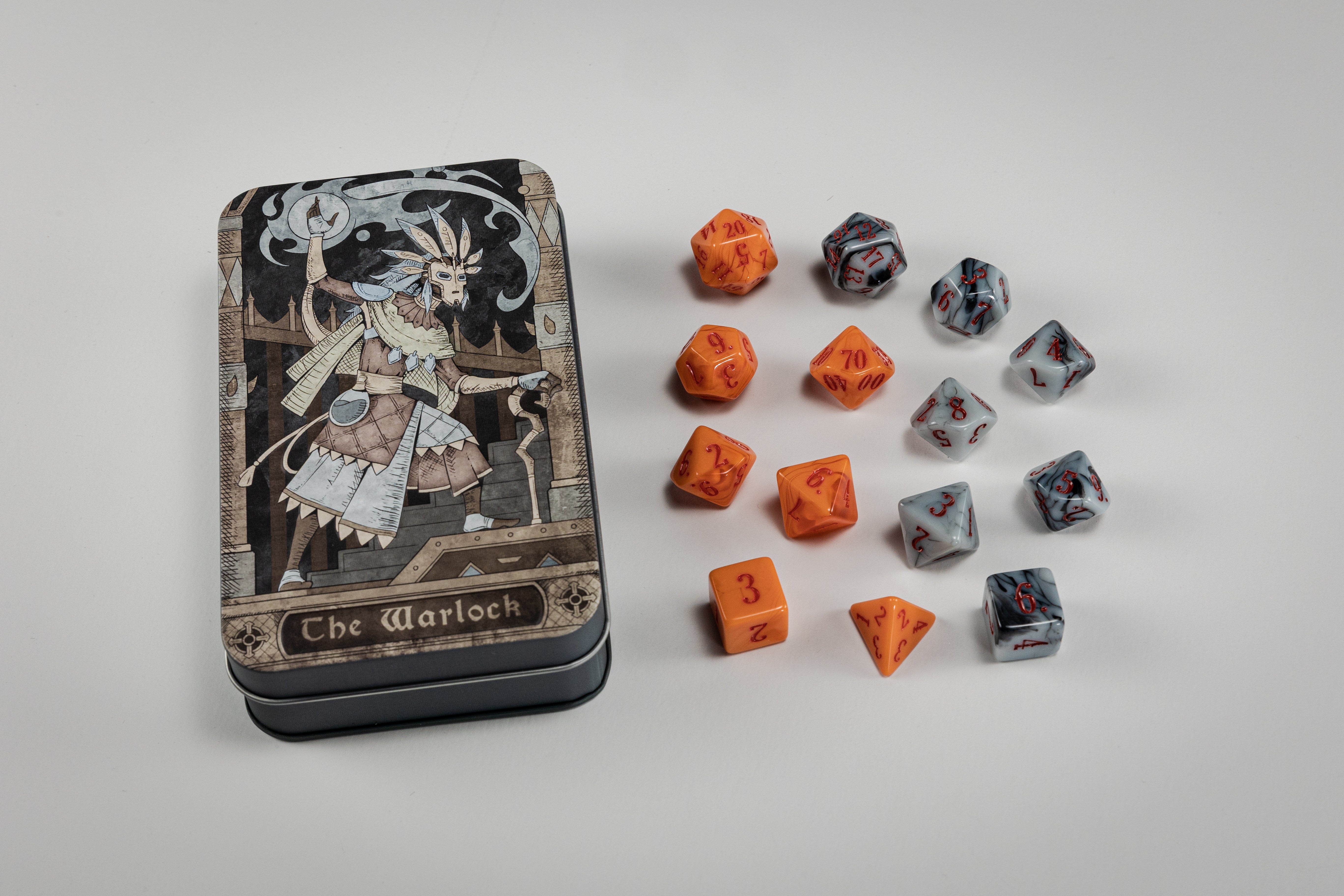 Character Class Dice: The Warlock - Bards & Cards